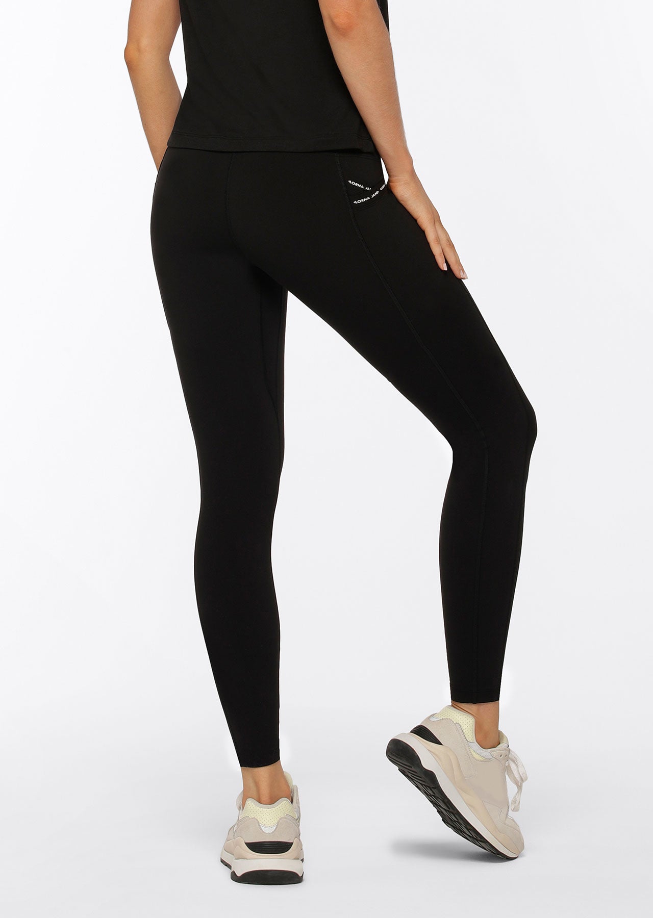 Lorna Jane Cardio No Ride Pocket Full Length Leggings - Black