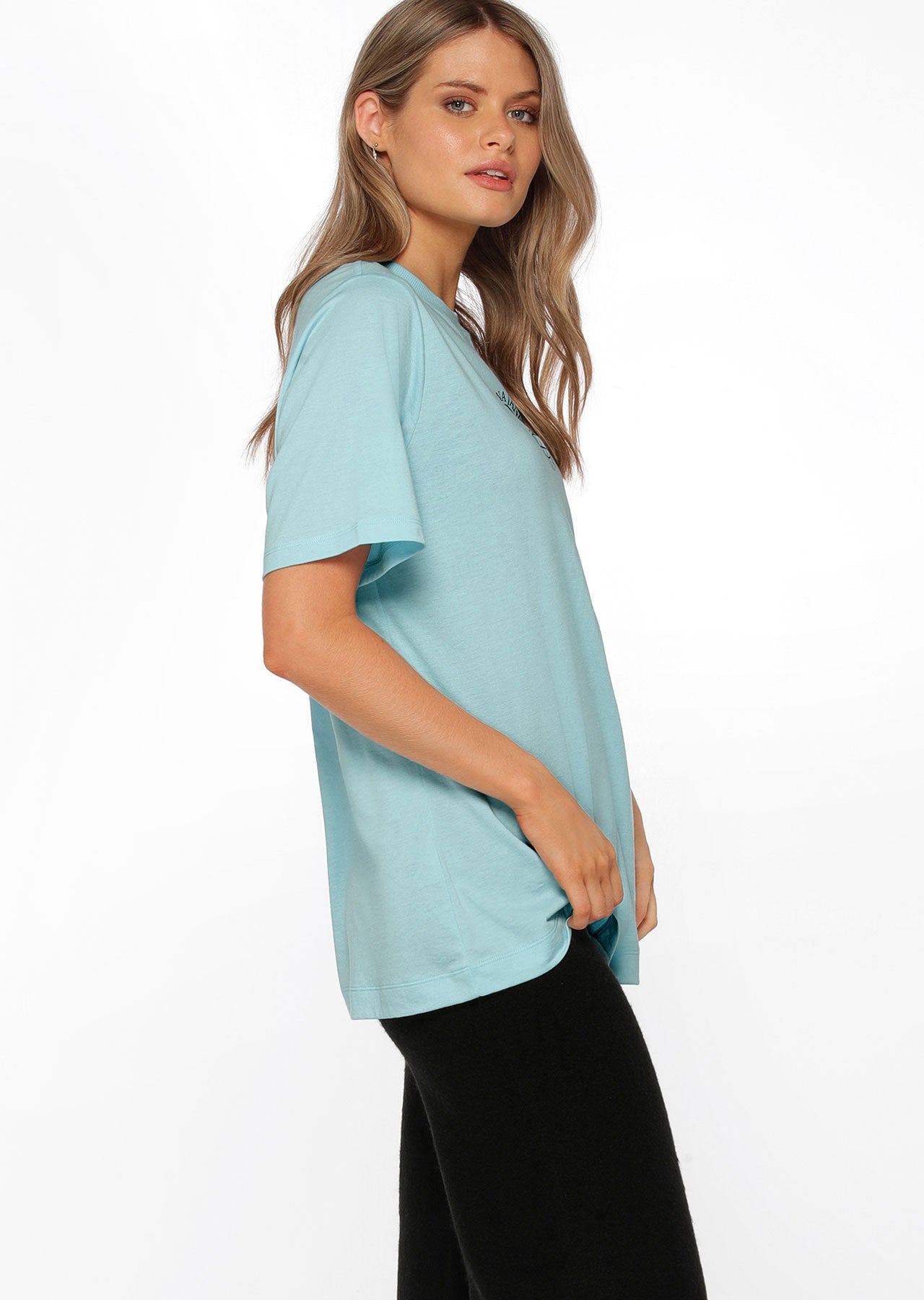 Lorna Jane Runner Eclipse Relaxed Tee - Amalfi Blue