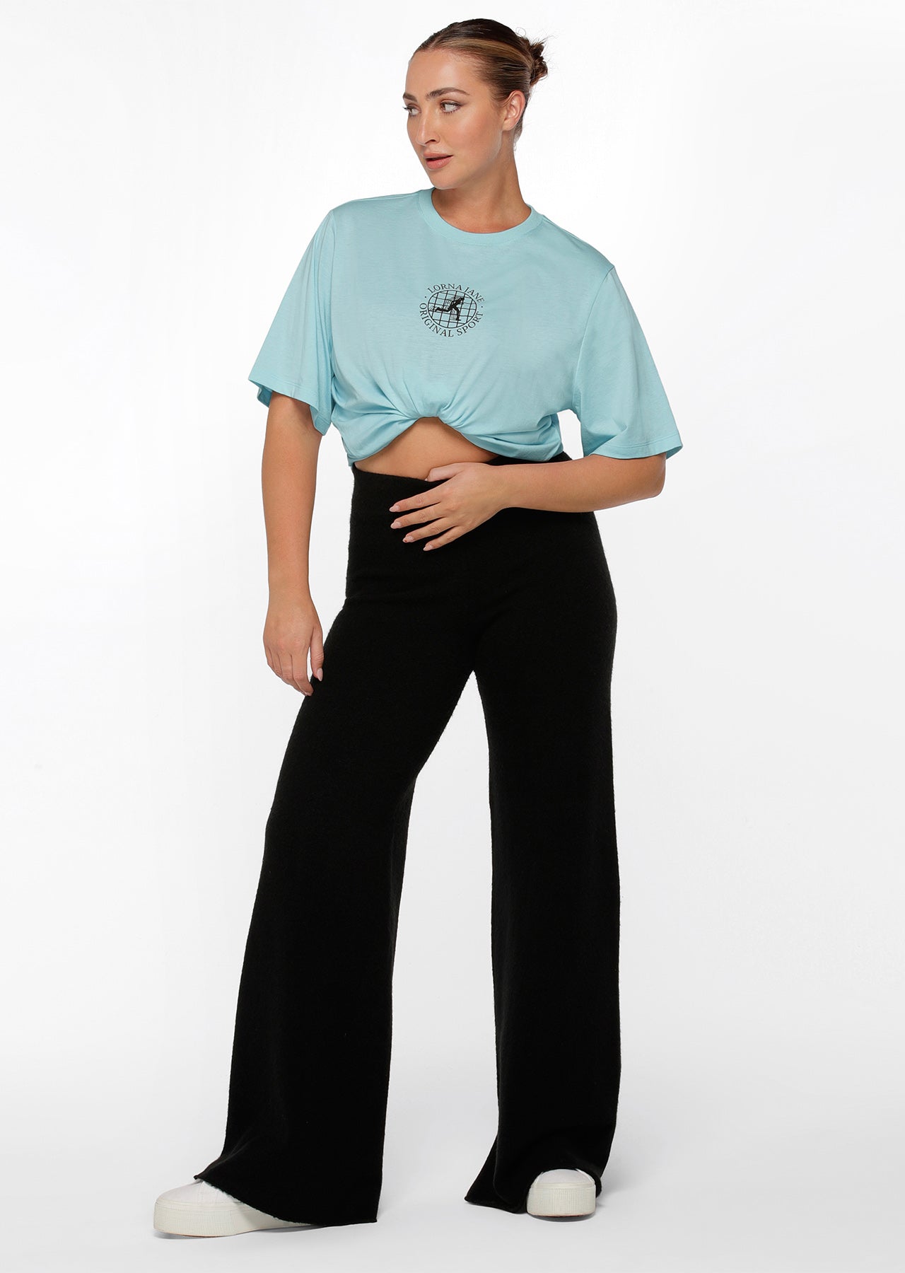Lorna Jane Runner Eclipse Relaxed Tee - Amalfi Blue