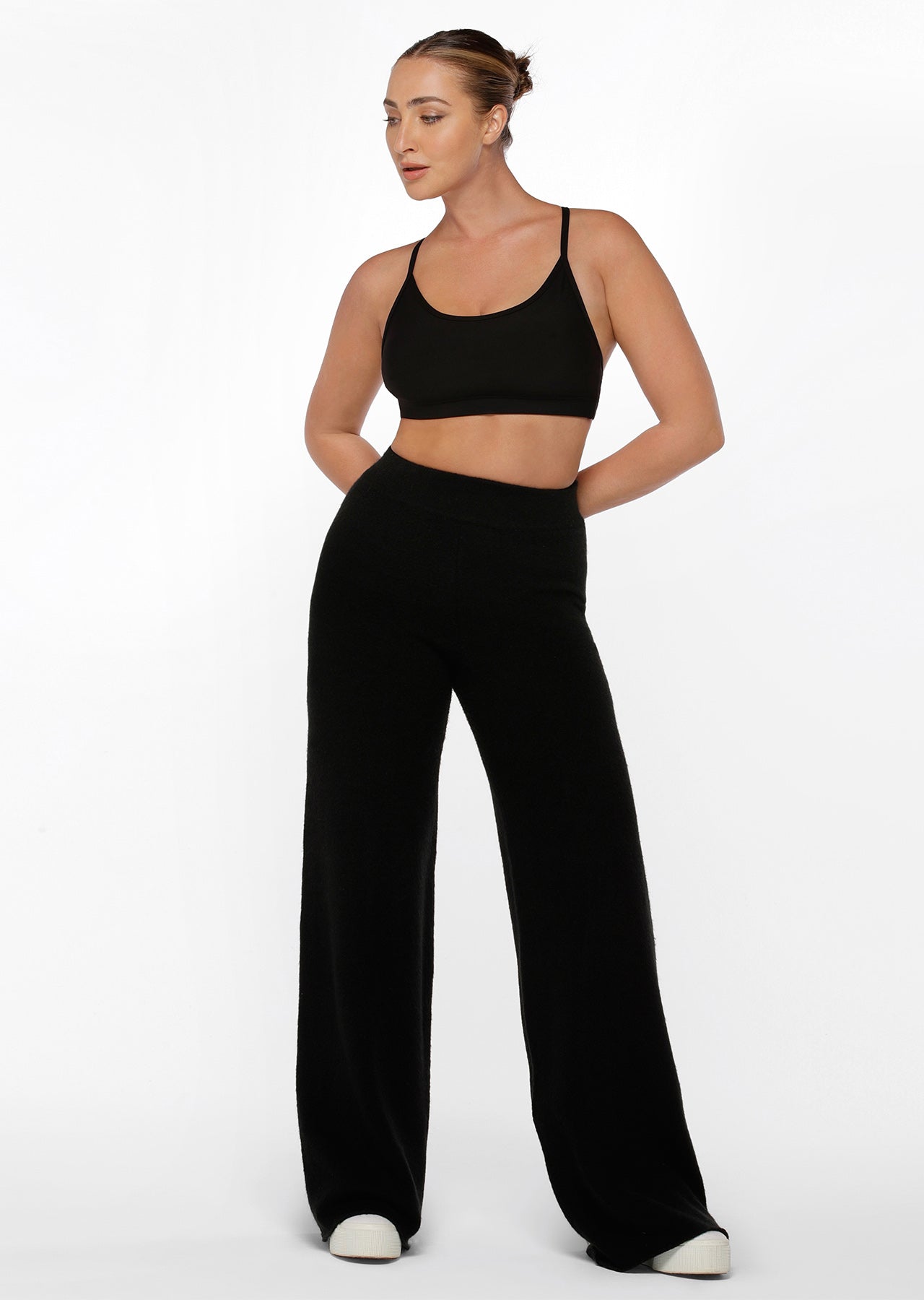 Lorna Jane Recoup Knitted Flares - Black