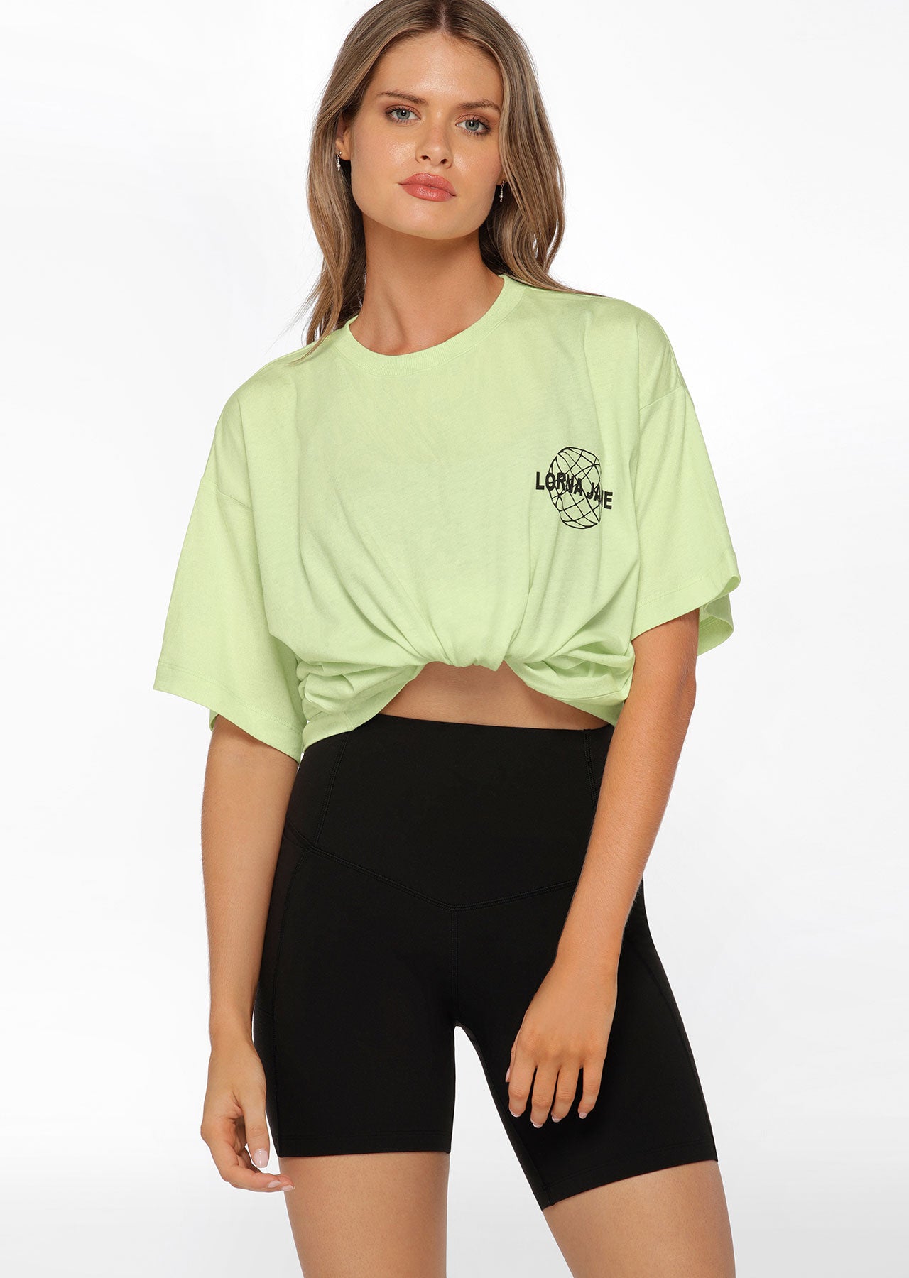 Lorna Jane Original Sport Oversized Tee - Soft Lime