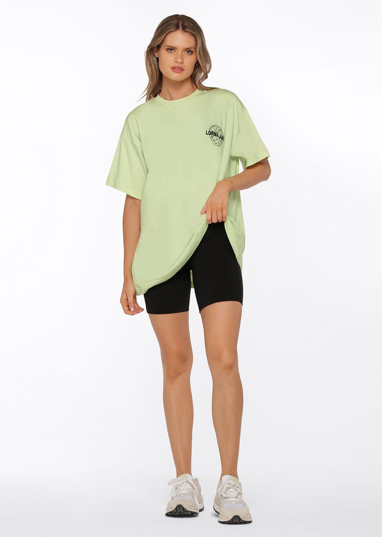 Lorna Jane Original Sport Oversized Tee - Soft Lime