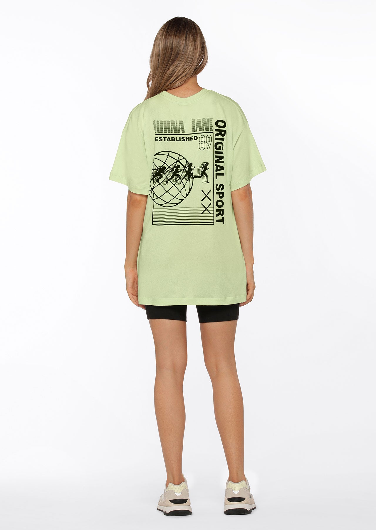 Lorna Jane Original Sport Oversized Tee - Soft Lime