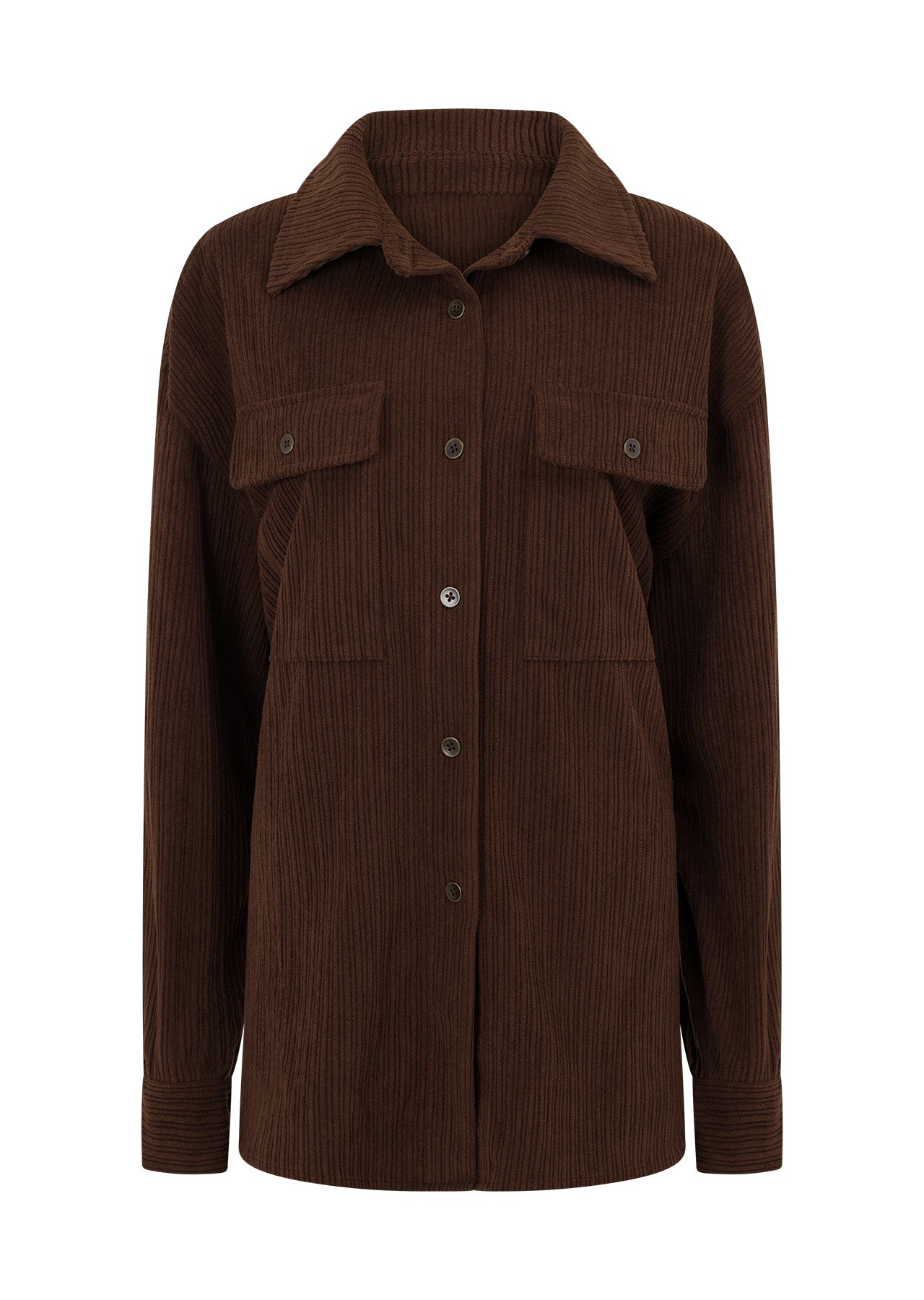 Lorna Jane 70s Revival Corduroy Shirt - Espresso