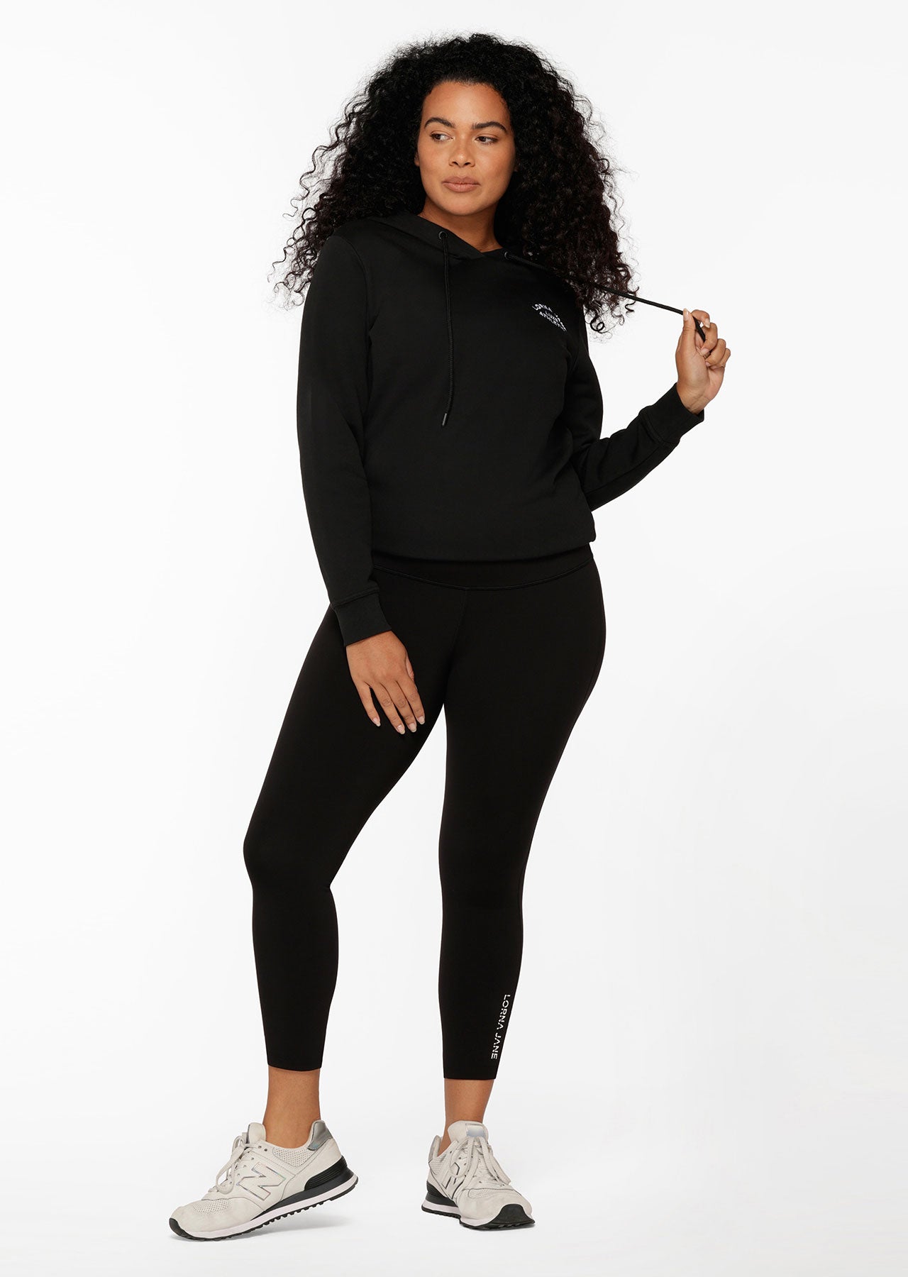 Lorna Jane Lotus Hoodie - Black