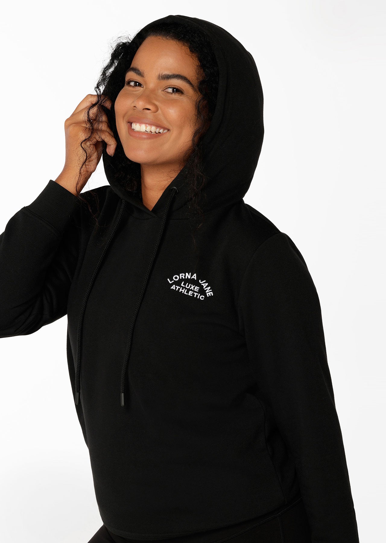 Lorna Jane Lotus Hoodie - Black
