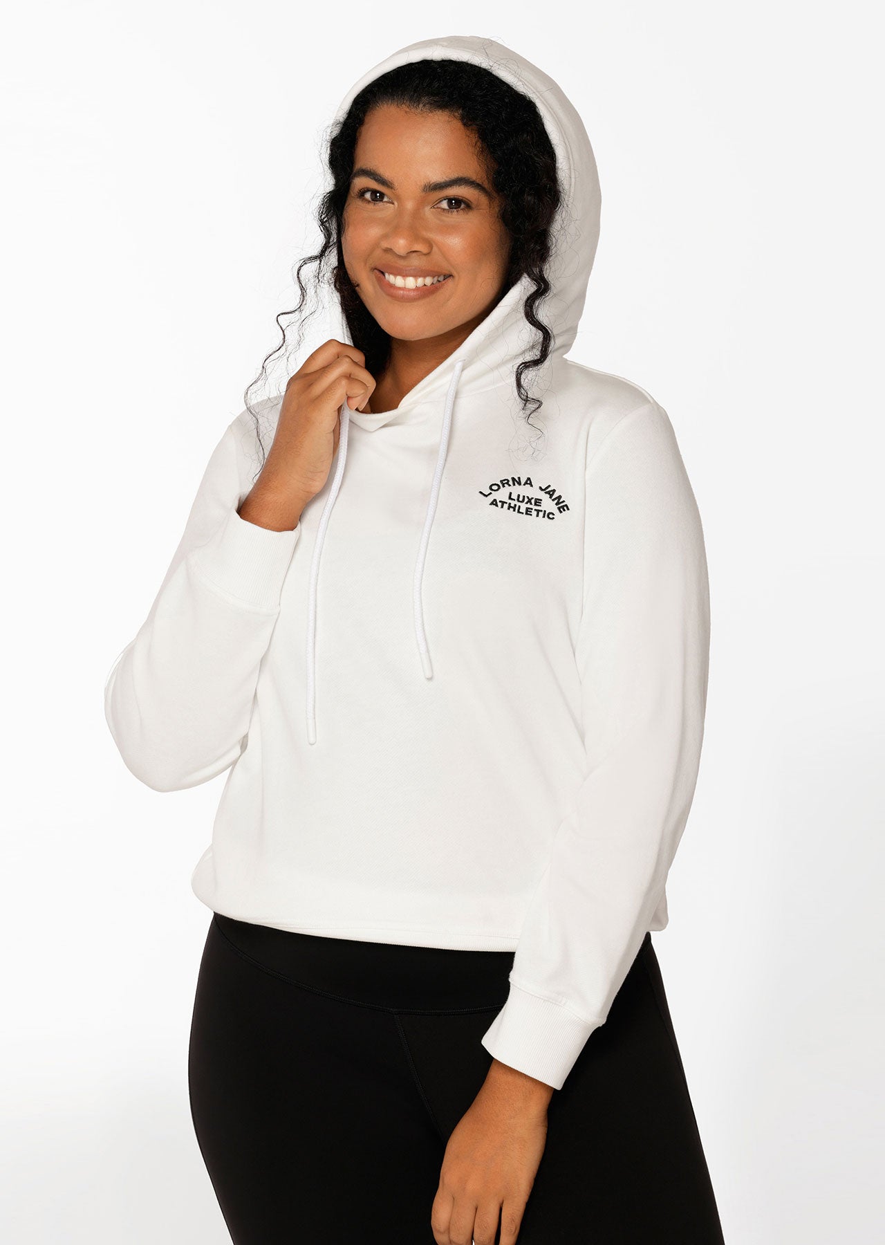 Lorna Jane Lotus Hoodie - Porcelain