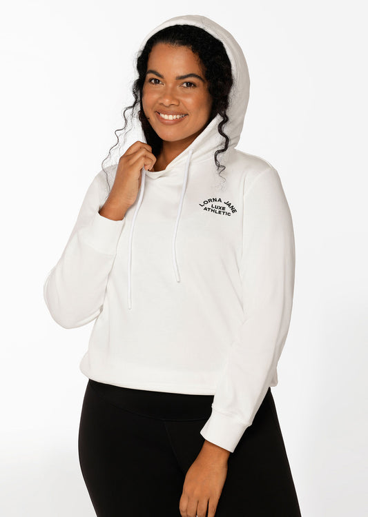 Lorna Jane Lotus Hoodie - Porcelain