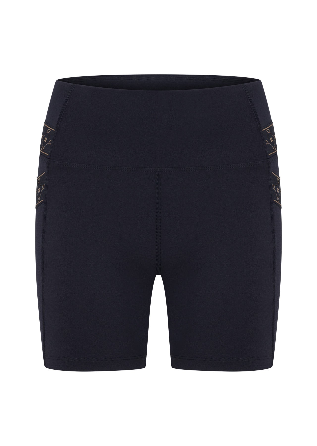 Lorna Jane Swift Monogram Bike Shorts - Midnight Blue