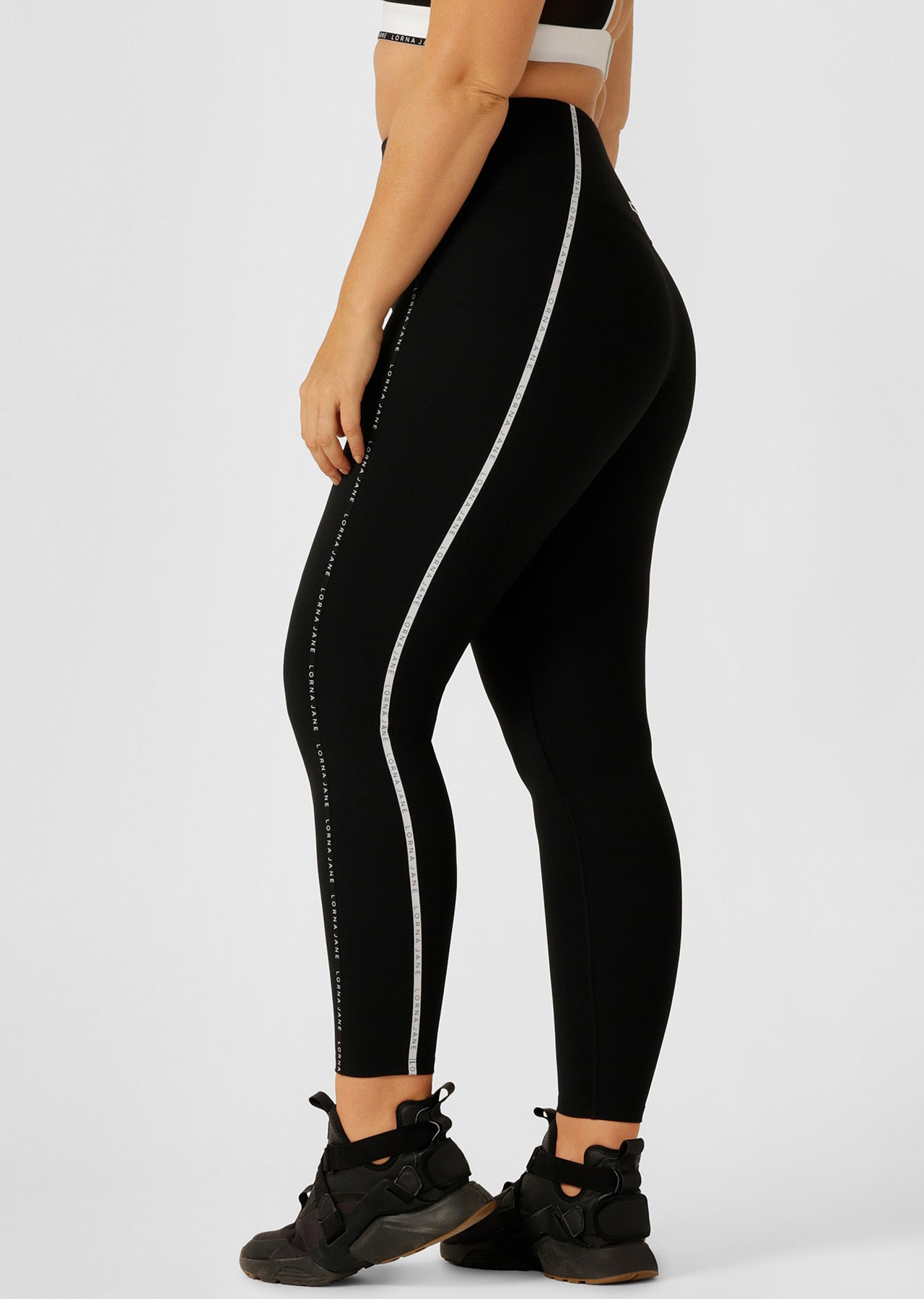 Lorna Jane All Elements Full Length Thermal Leggings - Black