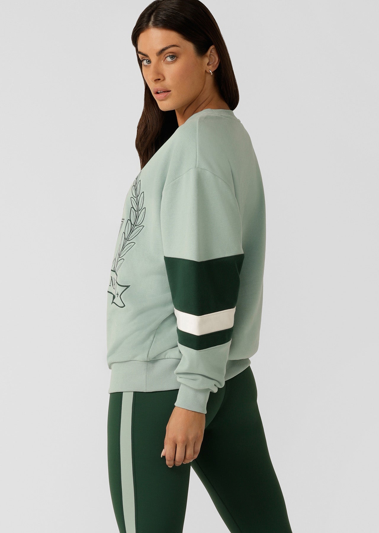 Lorna Jane Freshman Oversized Sweat - Sea Mist Multi