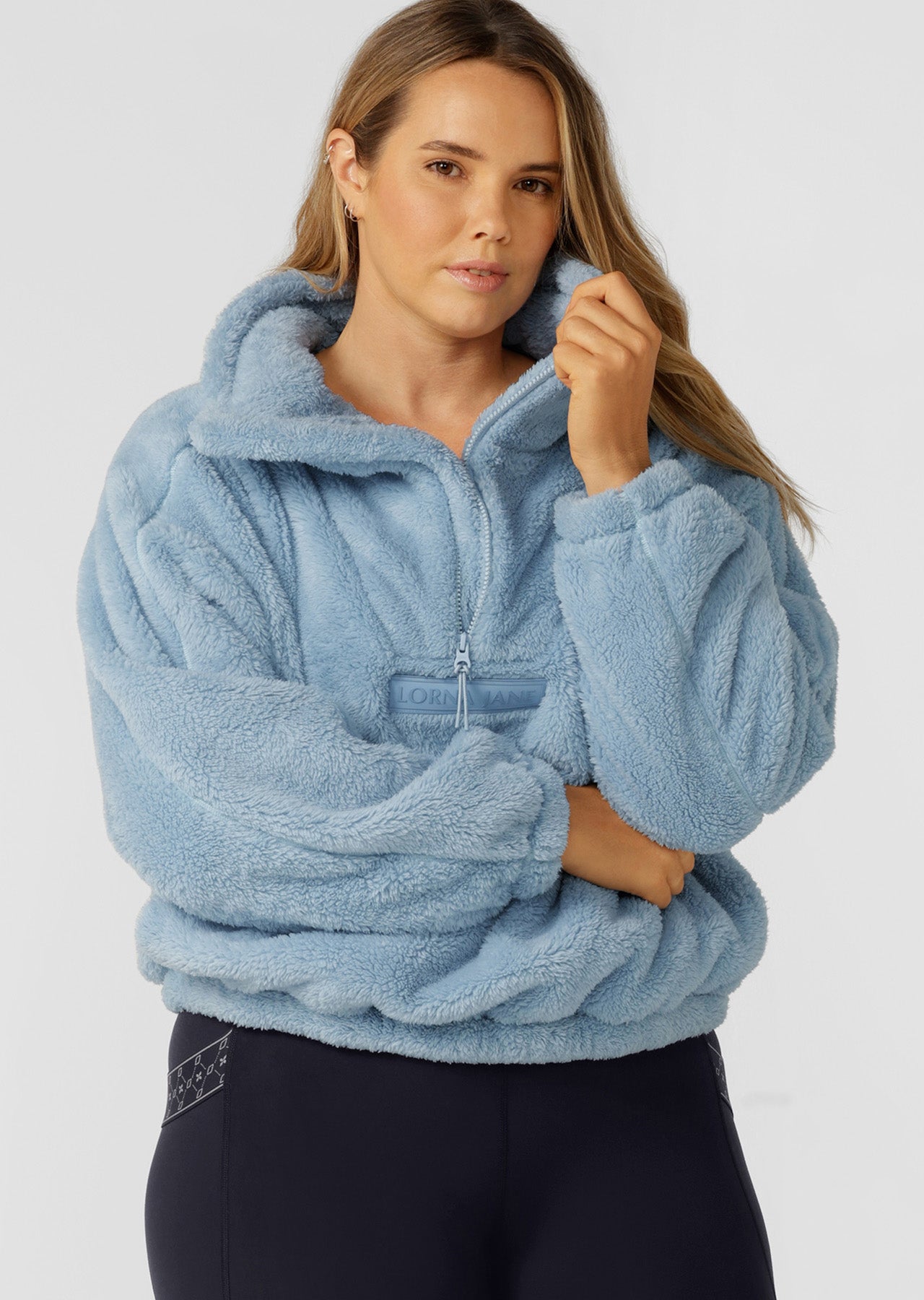 Lorna Jane Ultra Soft Teddy Pullover - Light Glacier Blue