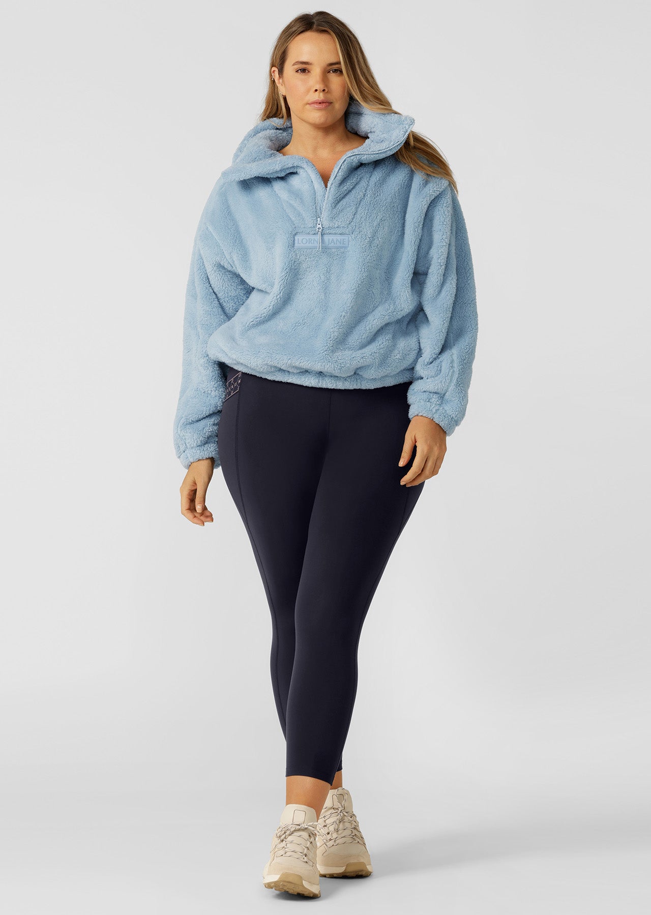 Lorna Jane Ultra Soft Teddy Pullover - Light Glacier Blue