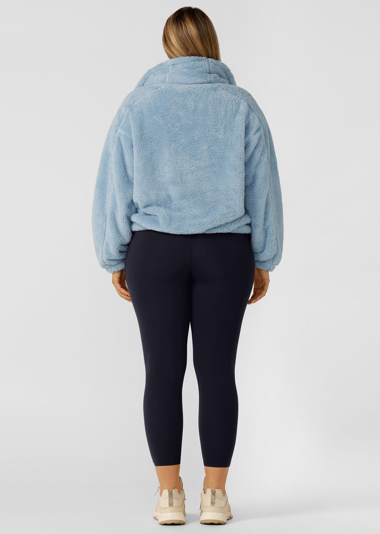Lorna Jane Ultra Soft Teddy Pullover - Light Glacier Blue