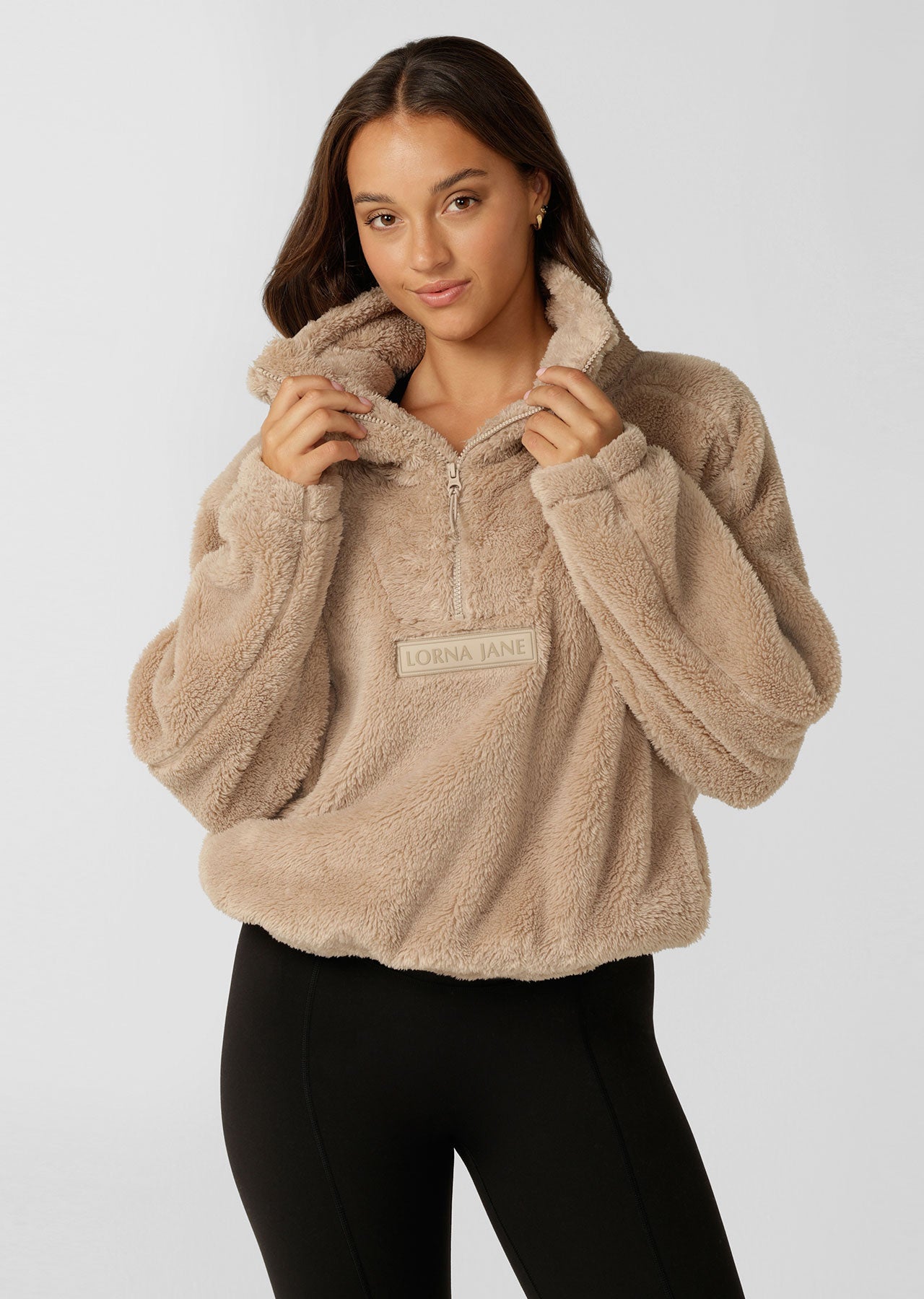 Lorna Jane Ultra Soft Teddy Pullover - Off White