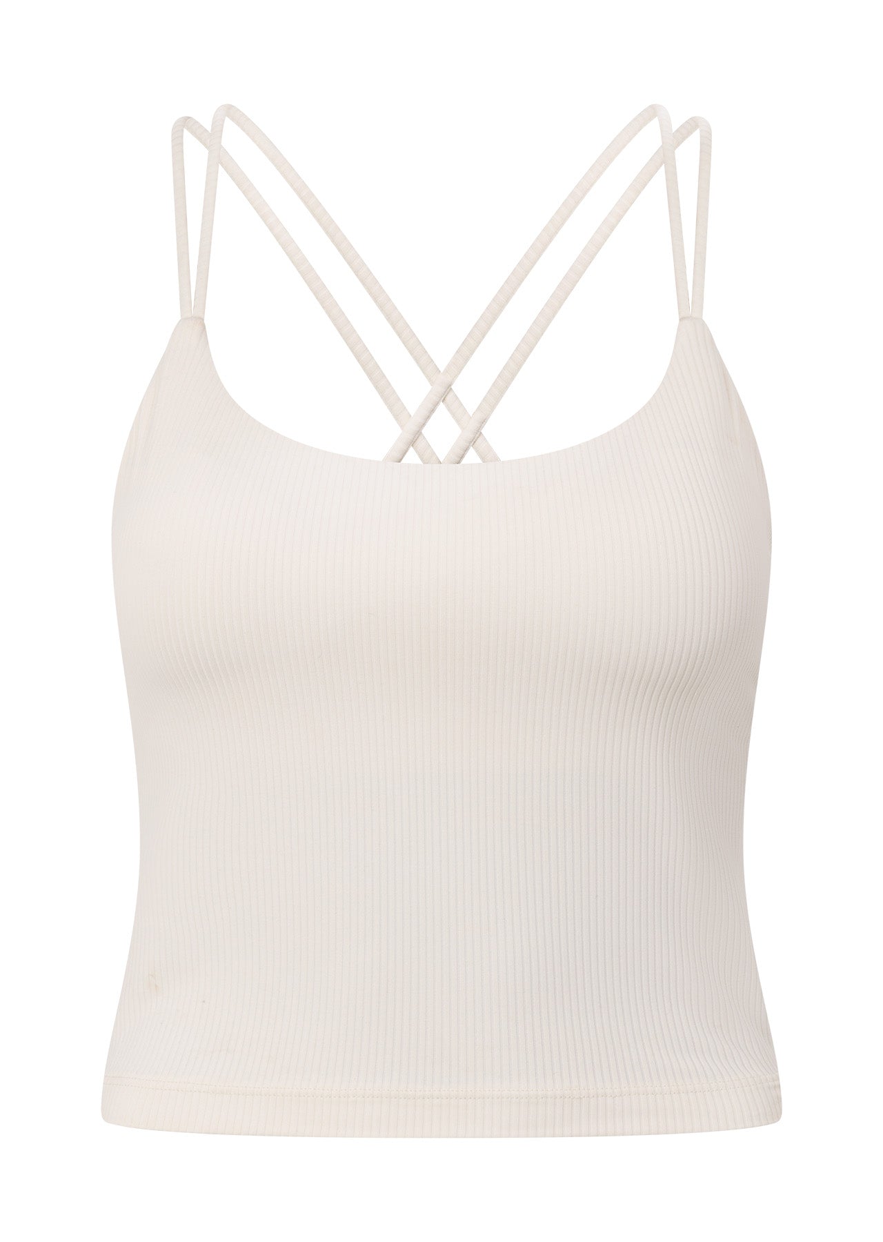 Lorna Jane Irresistible Rib Bra Tank Combo - Cream