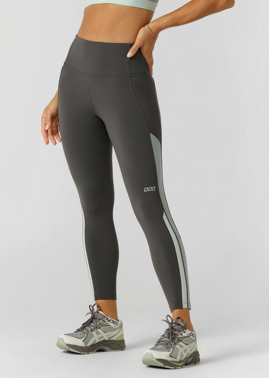 Lorna Jane Trailblazer Phone Pocket Ankle Biter Leggings - Titanium