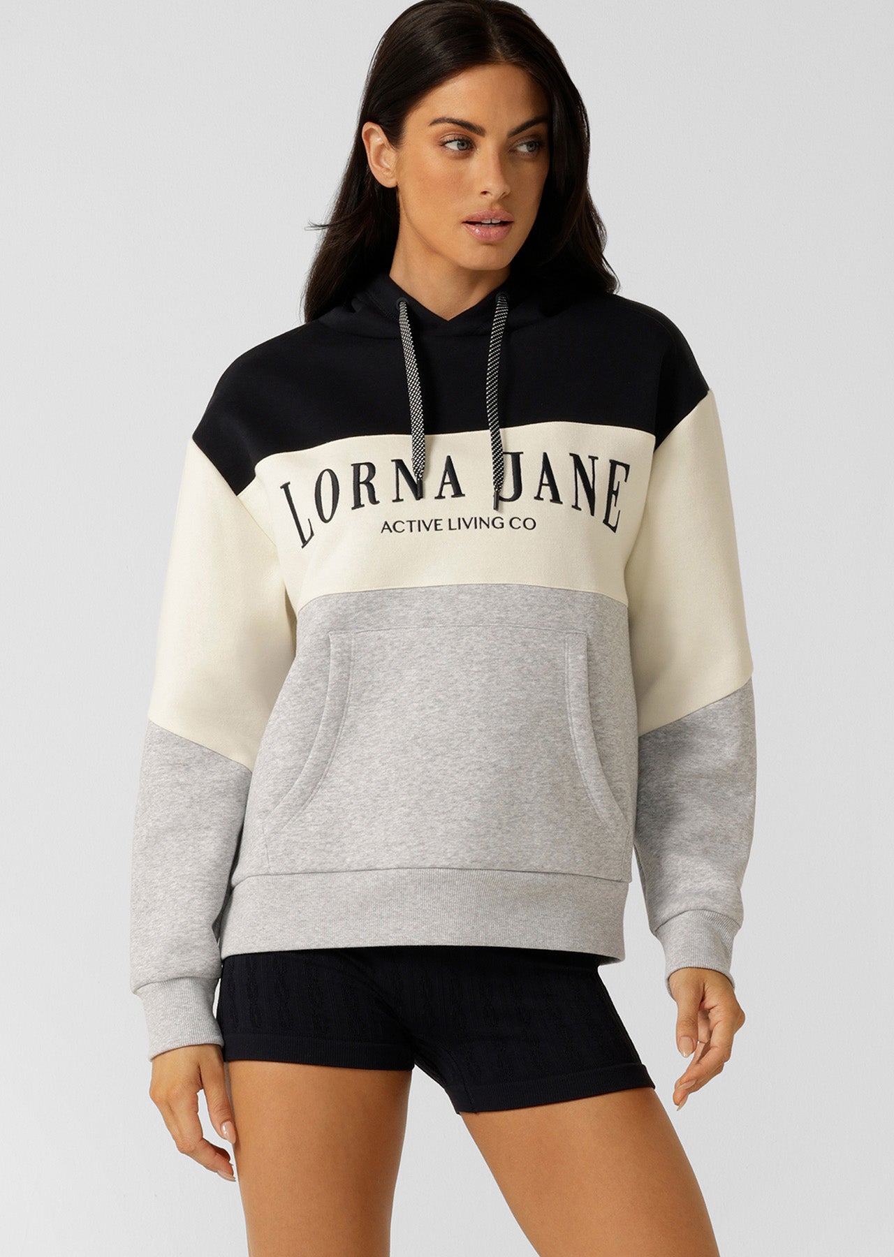 Lorna Jane Championship Oversized Fleece Hoodie - Multi