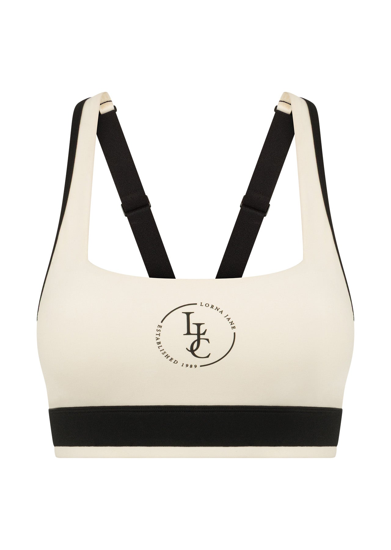 Lorna Jane LJC Retro Sports Bra - Cream