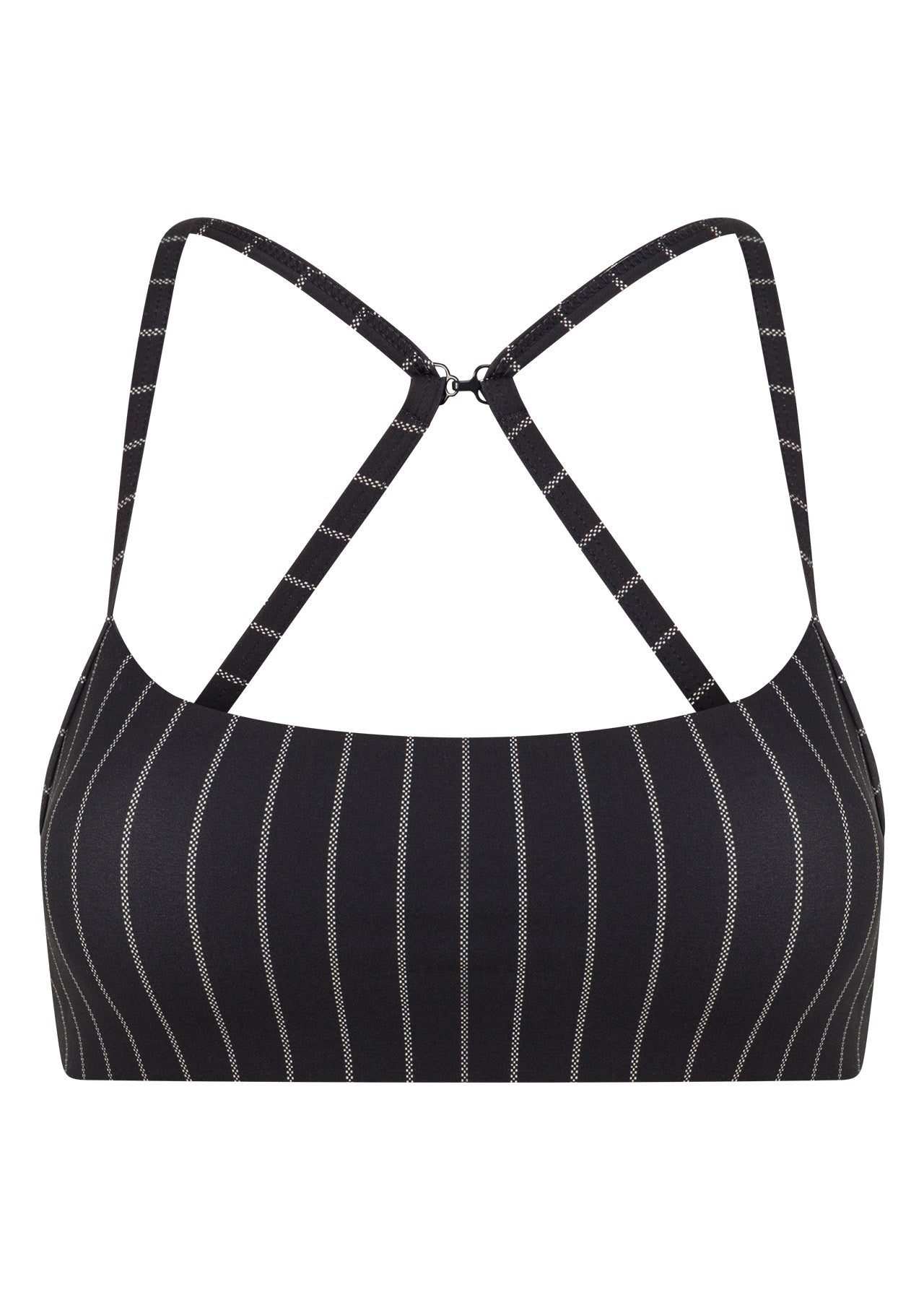 Lorna Jane Pinstripe Sports Bra - Midnight Blue Pinstripe