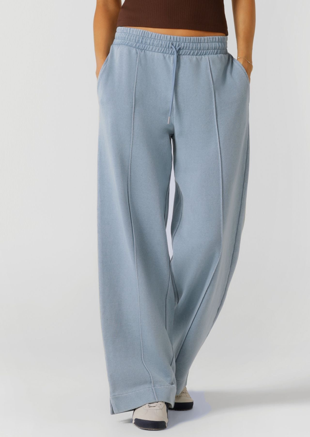 Lorna Jane Movement Washed Pants - Washed Blue