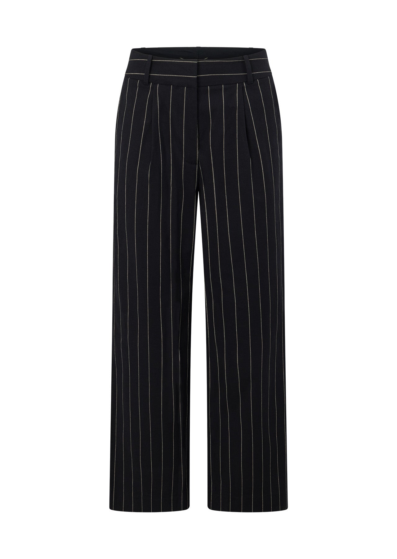 Lorna Jane Retro Suit Pants - Midnight Blue Pinstripe
