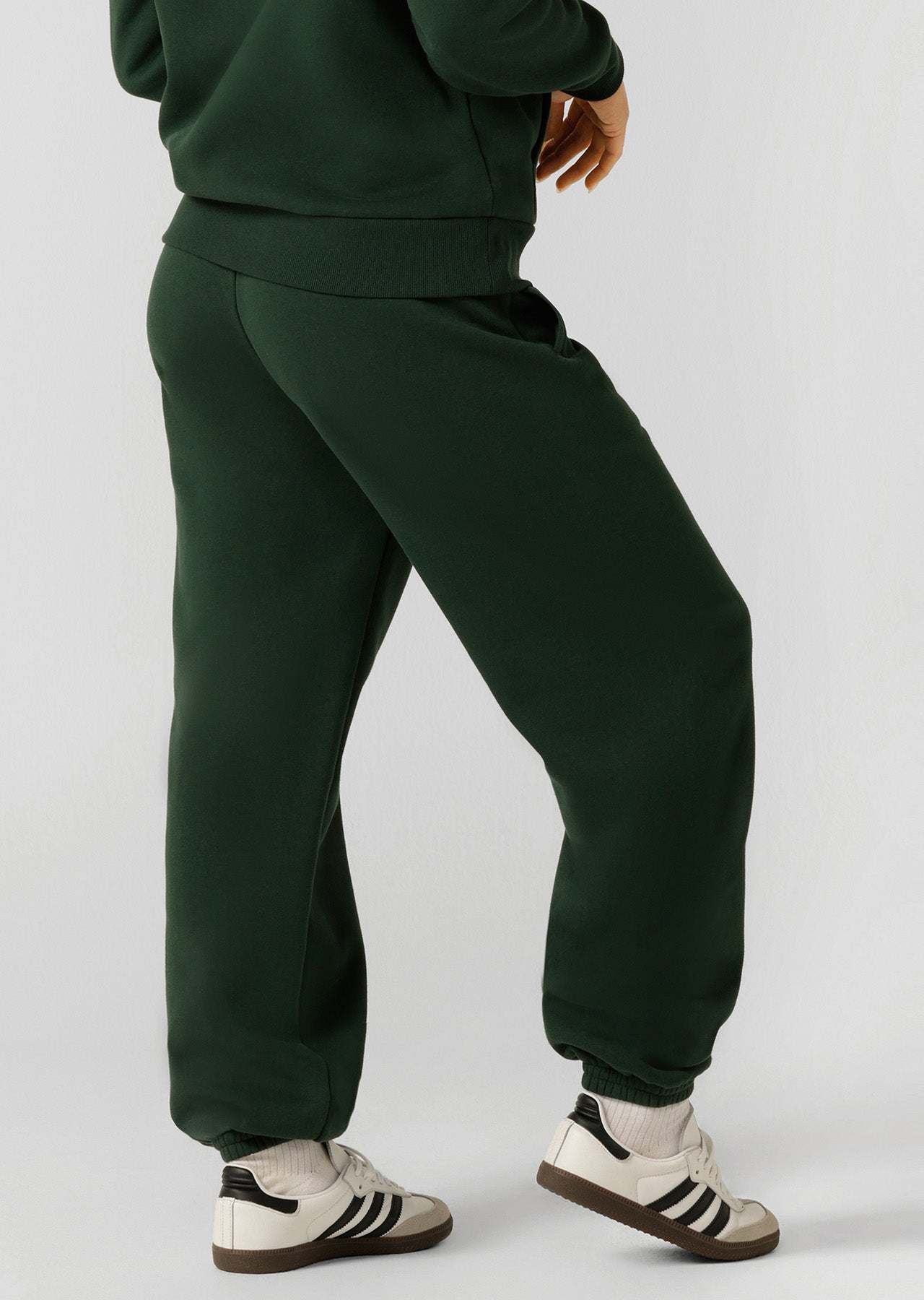 Lorna Jane Sports Club Fleece Sweatpants - Dark Green