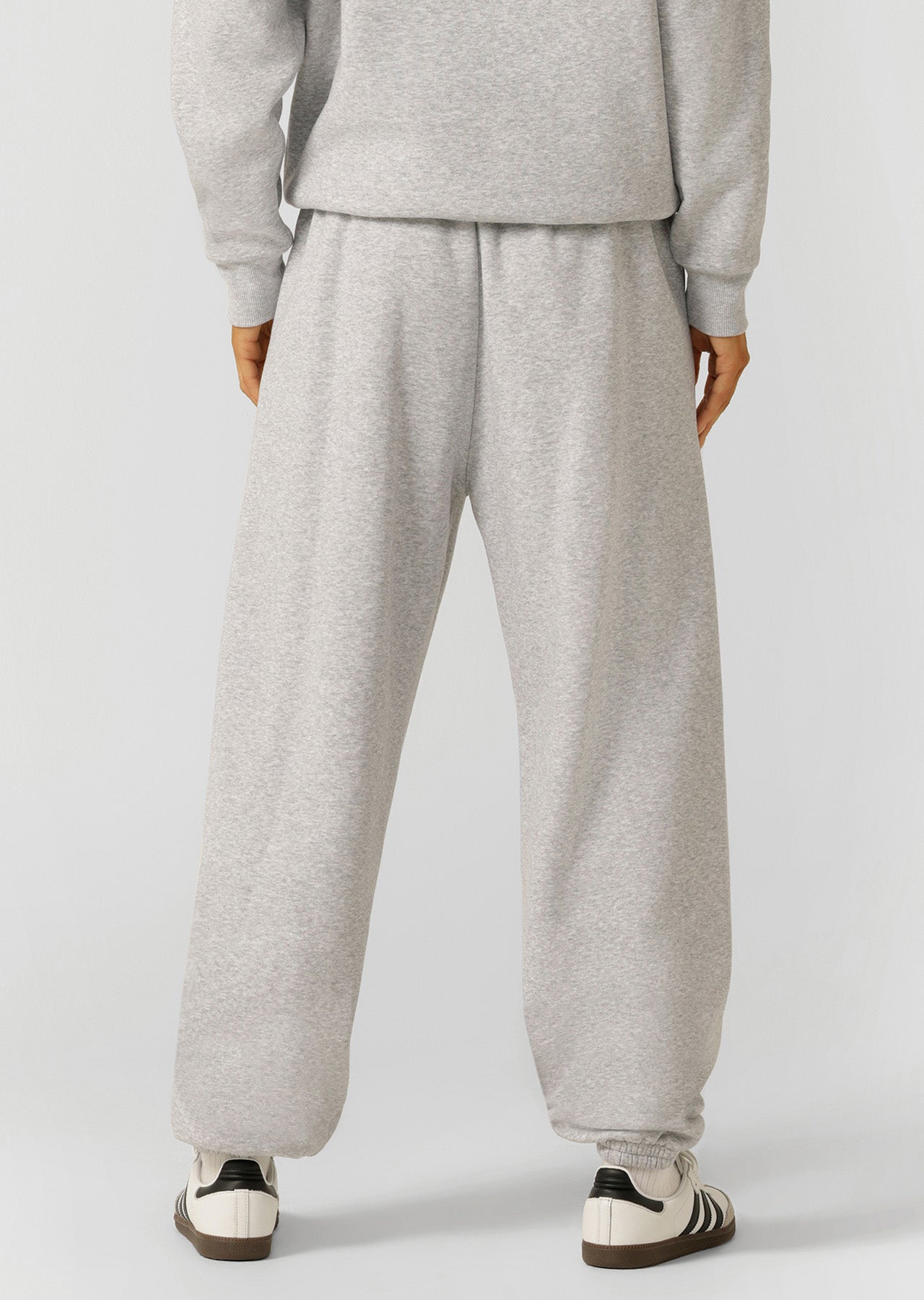 Lorna Jane Sports Club Fleece Sweatpants - Grey Marl