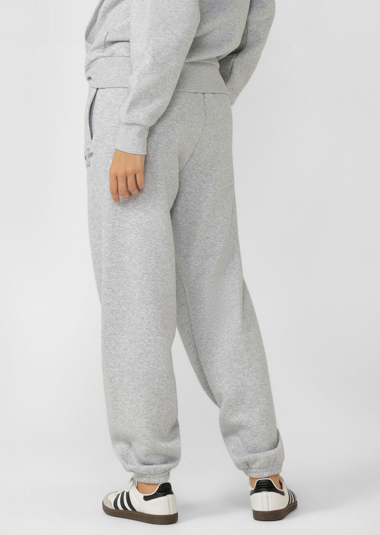 Lorna Jane Sports Club Fleece Sweatpants - Grey Marl