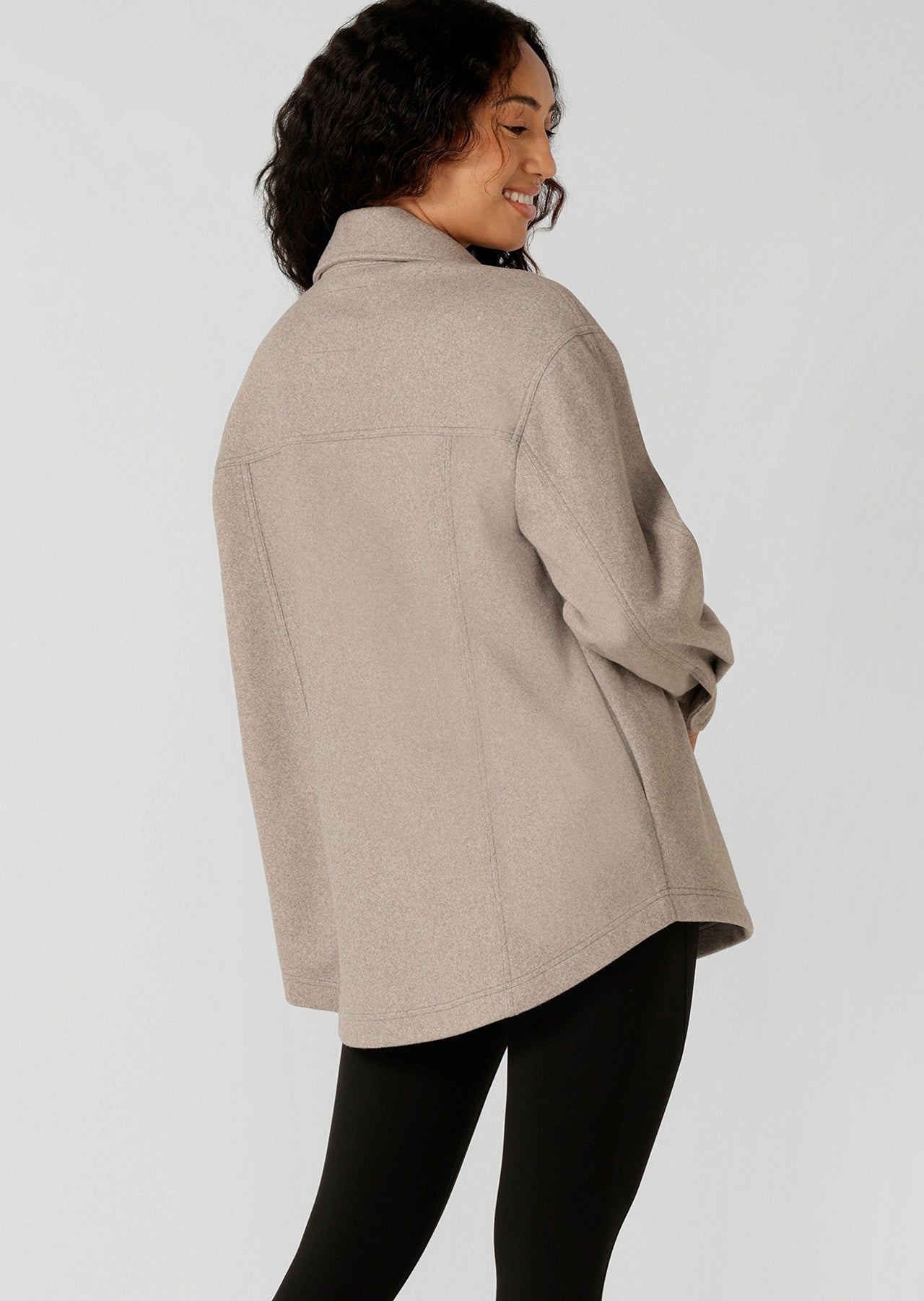 Lorna Jane Sunrise Shacket - Bone Marl