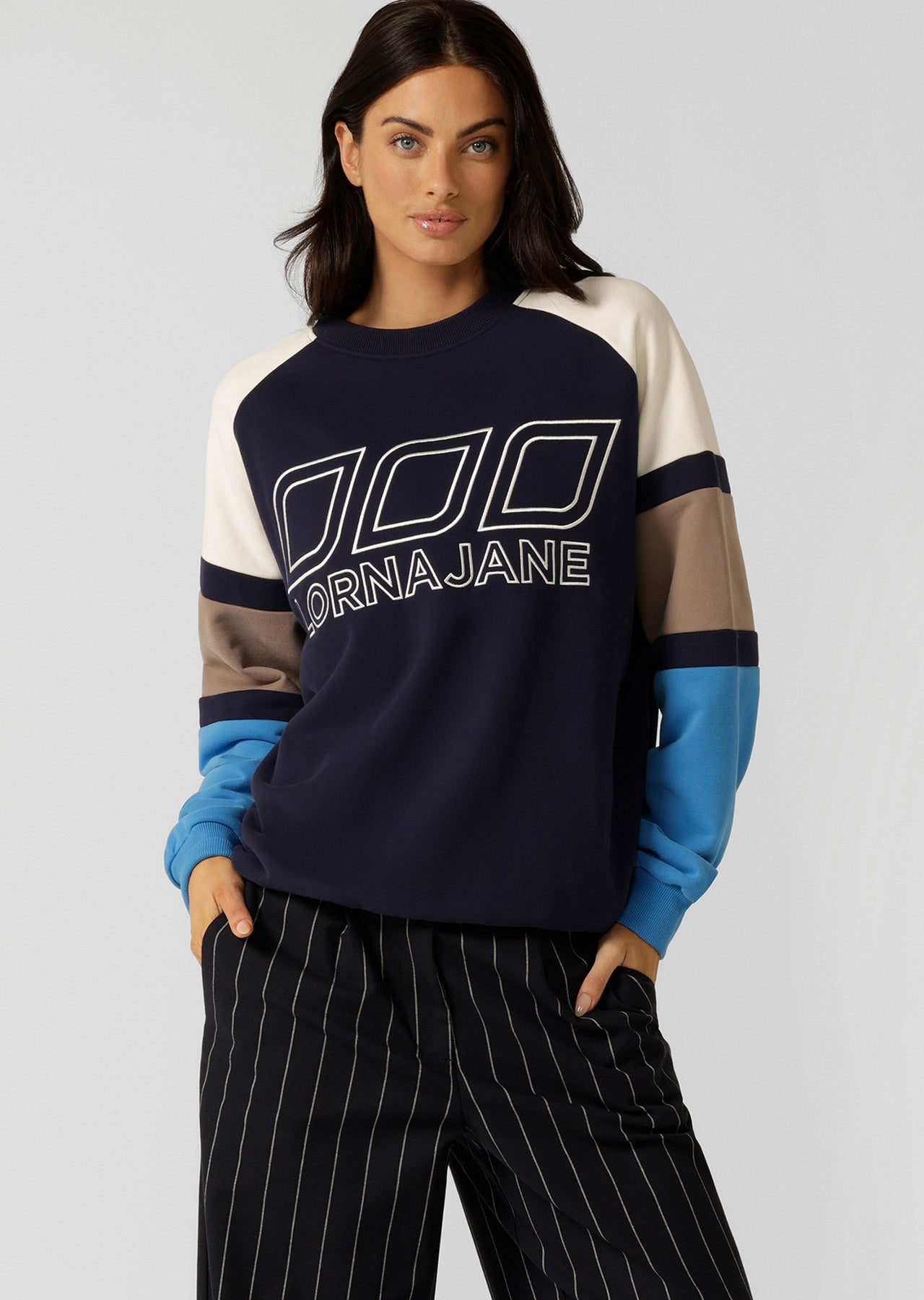 Lorna Jane LJ Icons Oversized Sweat - French Navy