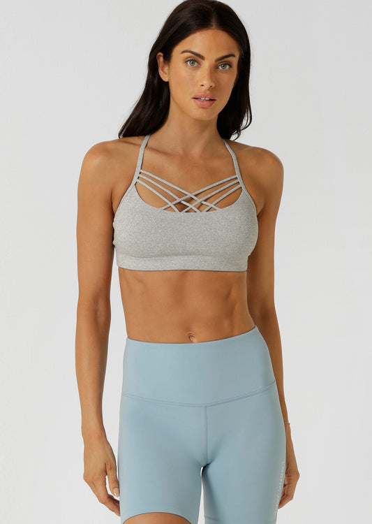 Lorna Jane Guru Sports Bra - Grey Marl