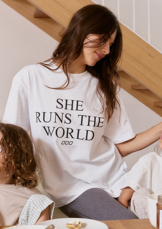 Lorna Jane She Runs The World T-shirt - White