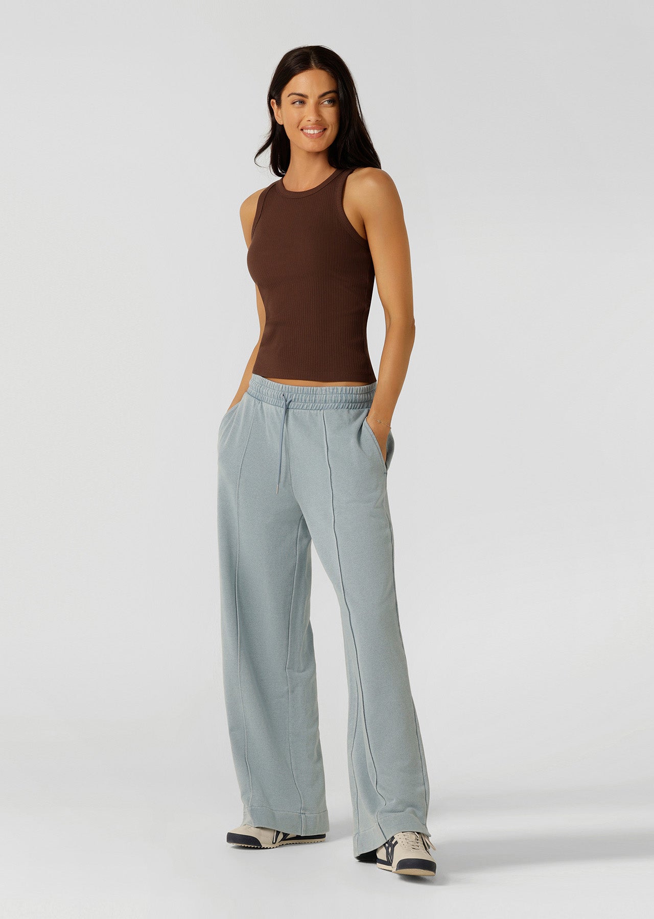 Lorna Jane Legacy Rib Tank - Espresso