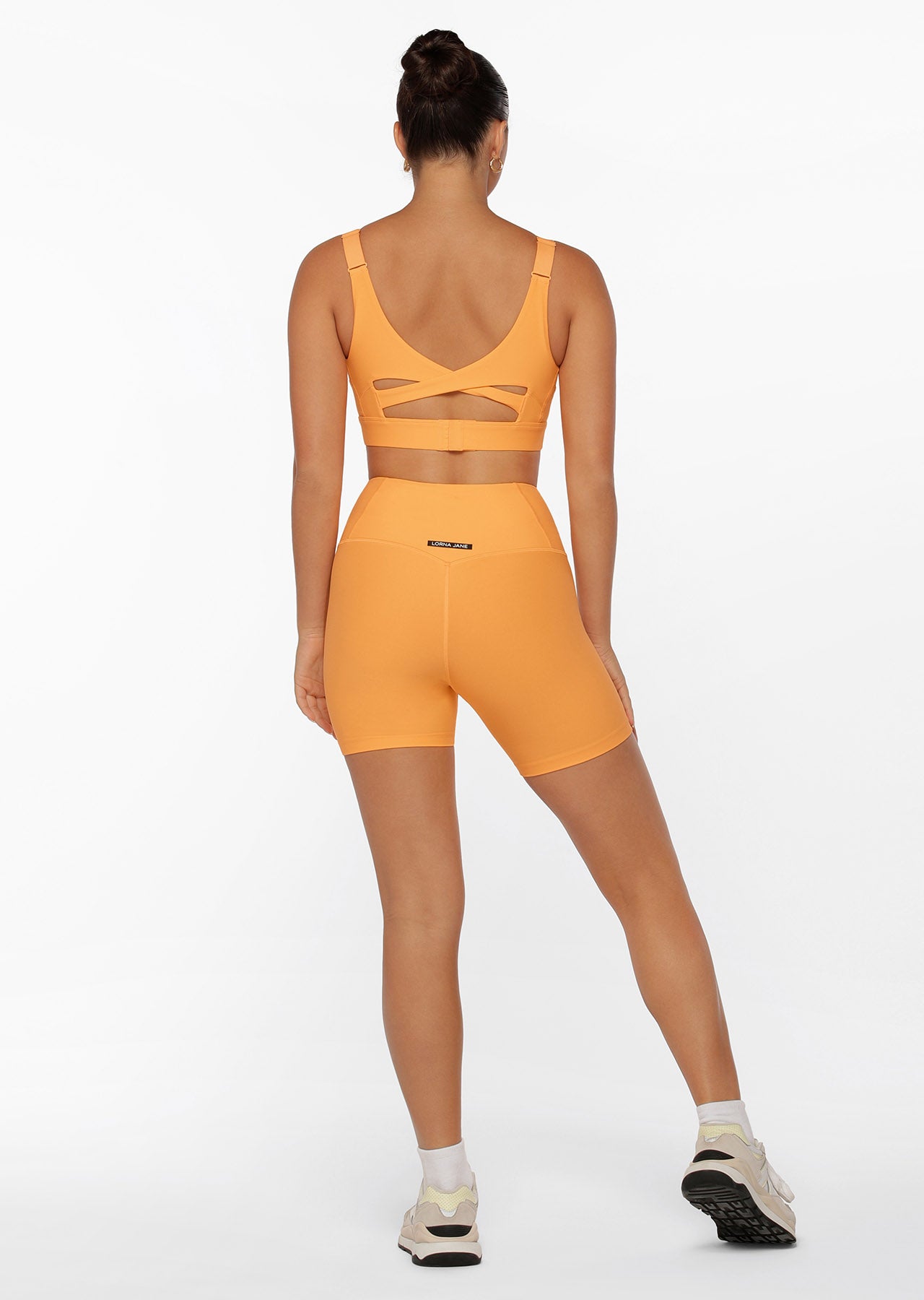 Lorna Jane Fire Up Excel Sports Bra - Mango Sorbet