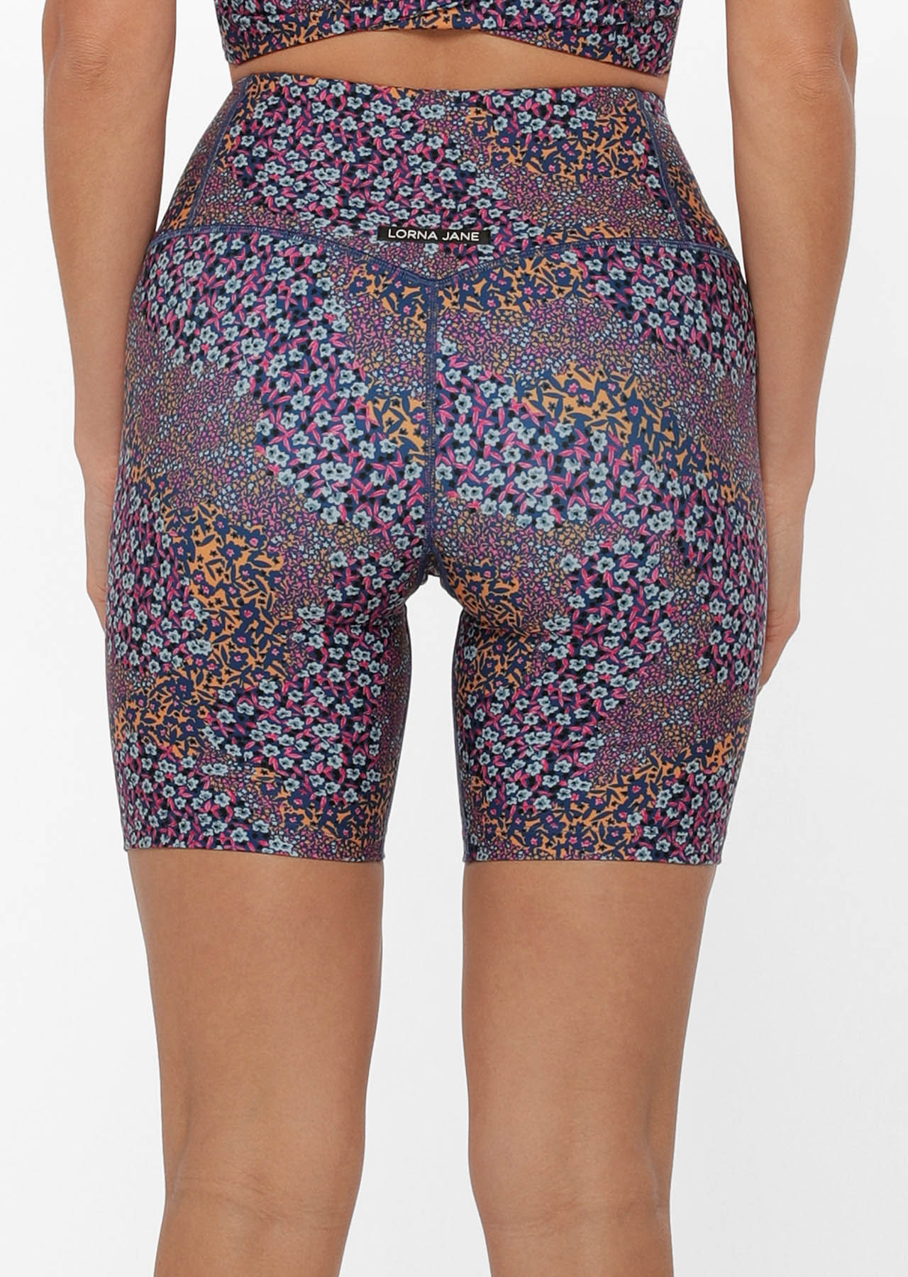 Lorna Jane Midnight Ditsy Bike Shorts - Midnight Ditsy Print