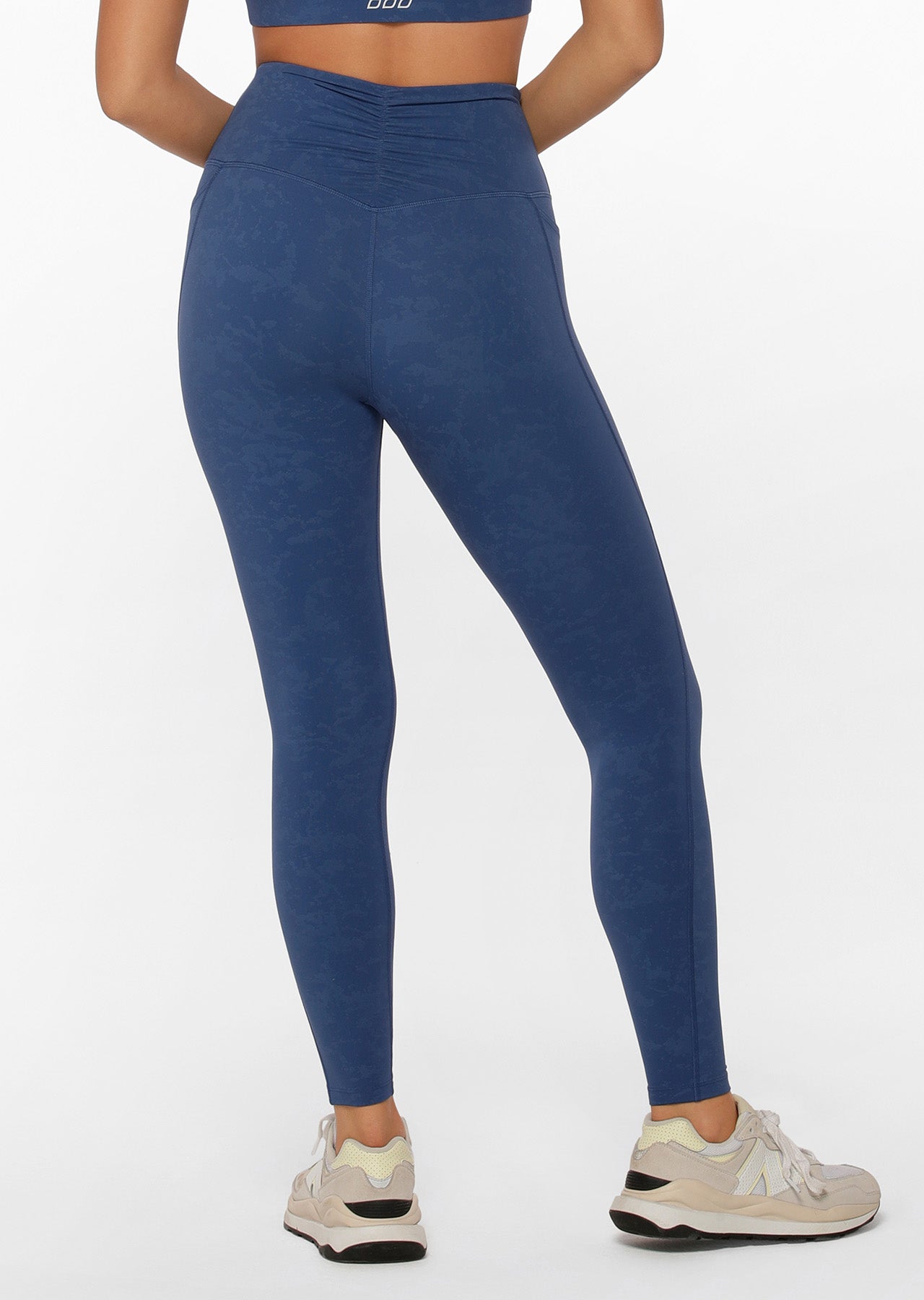 Lorna Jane Scrunch Full Length Leggings - Washed Indigo
