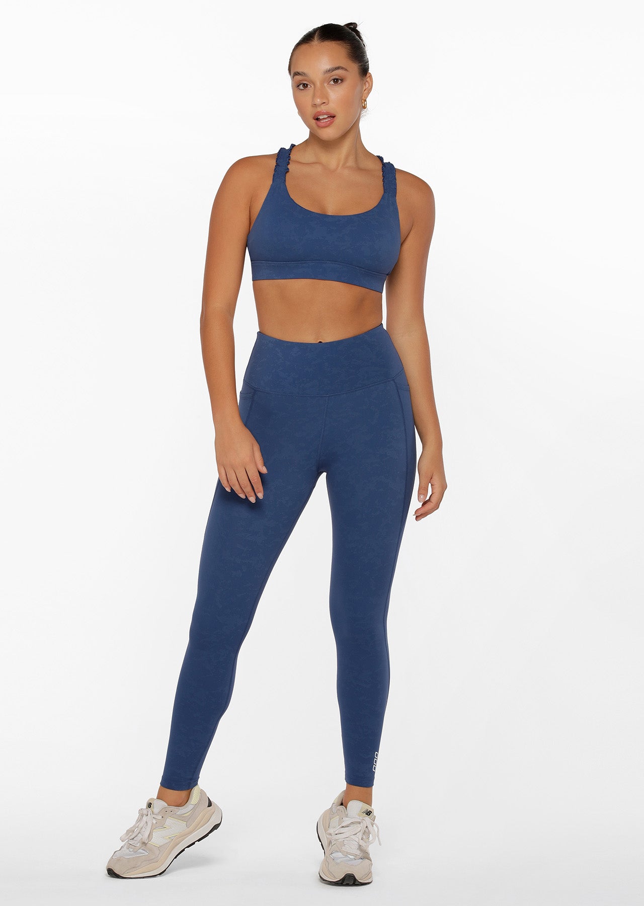 Lorna Jane Scrunch Full Length Leggings - Washed Indigo