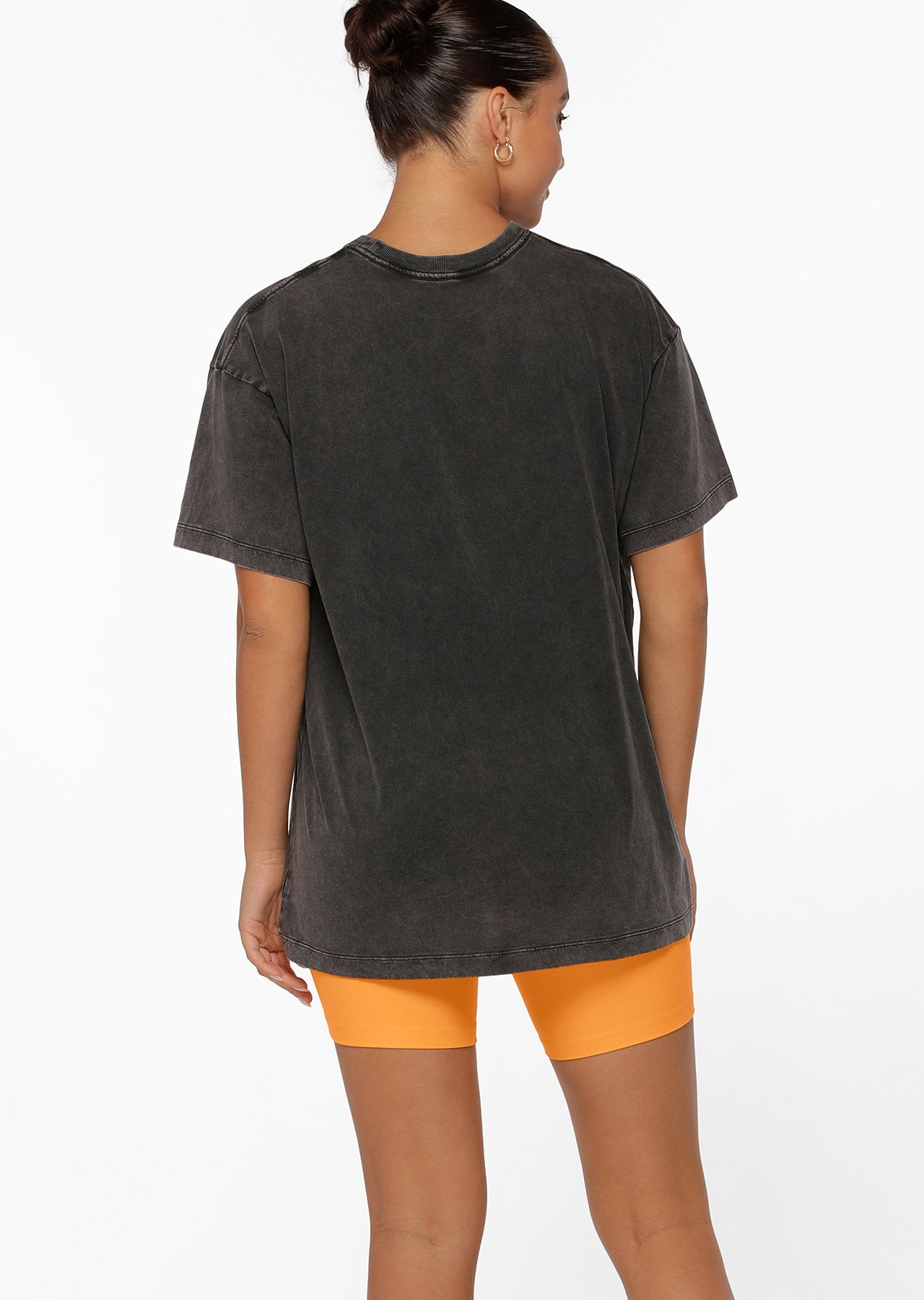 Lorna Jane Nature And Nurture Washed Oversized Tee - Washed Black