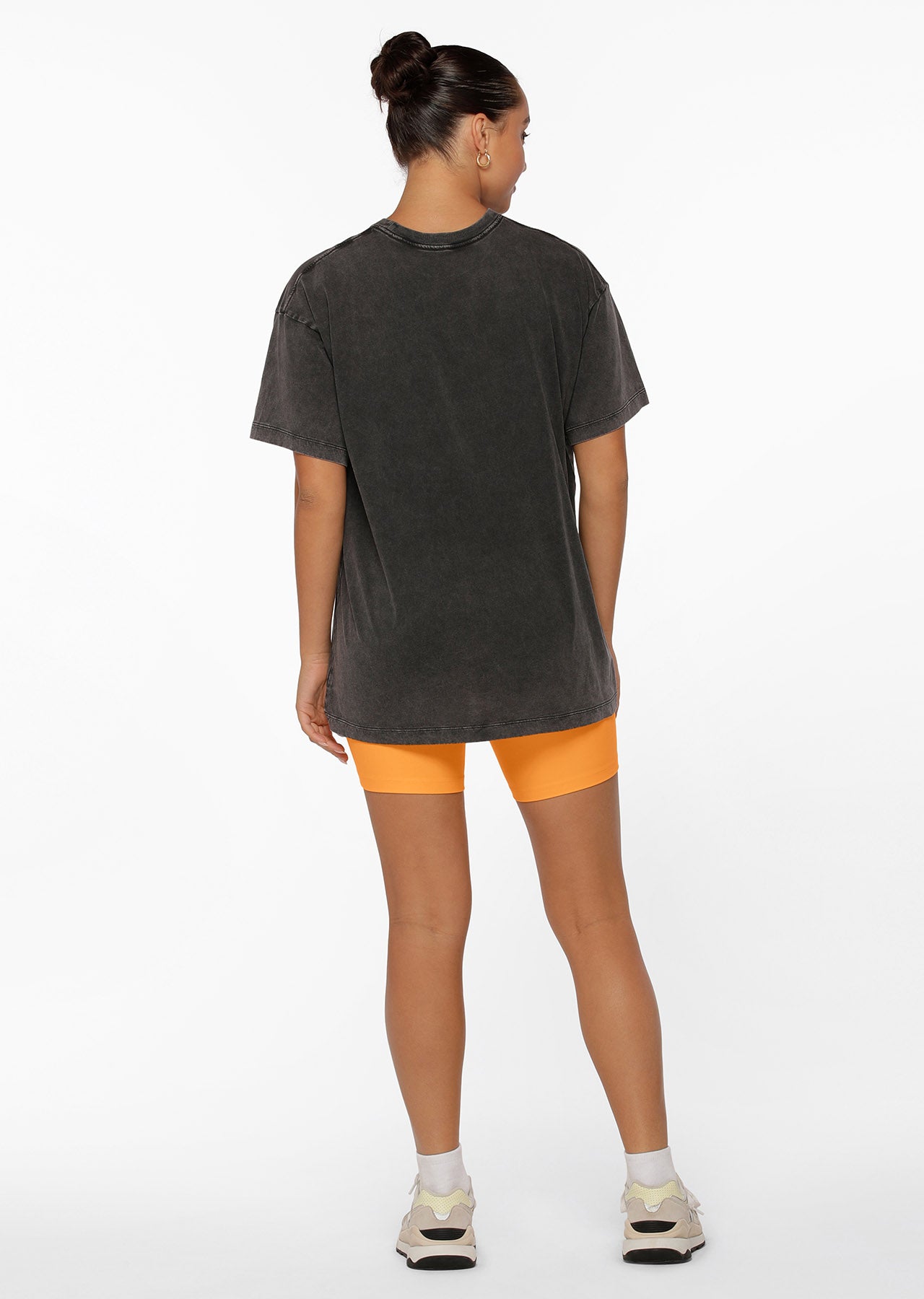 Lorna Jane Nature And Nurture Washed Oversized Tee - Washed Black