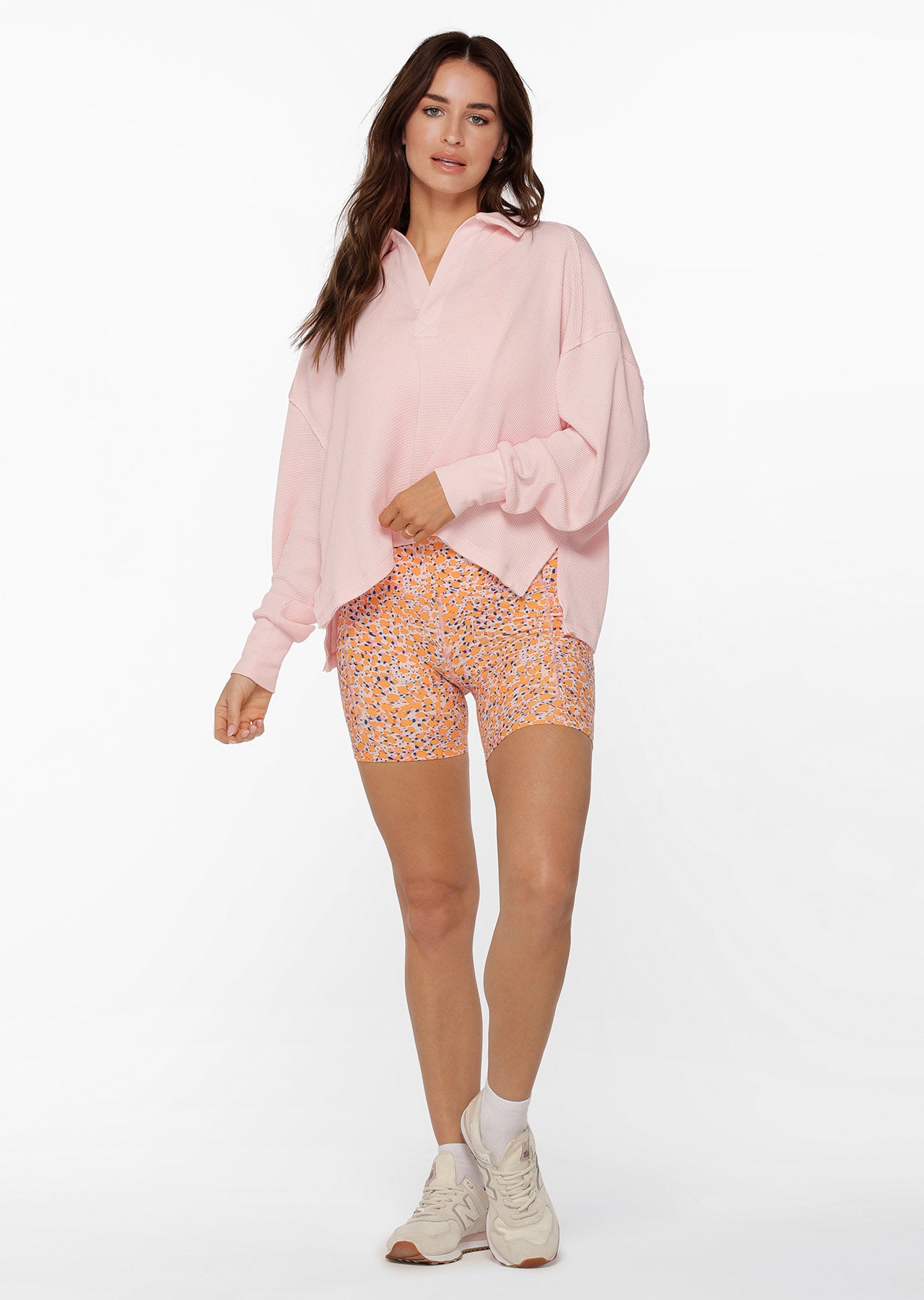Lorna Jane Road Trip Long Sleeve Top - Pale Peony