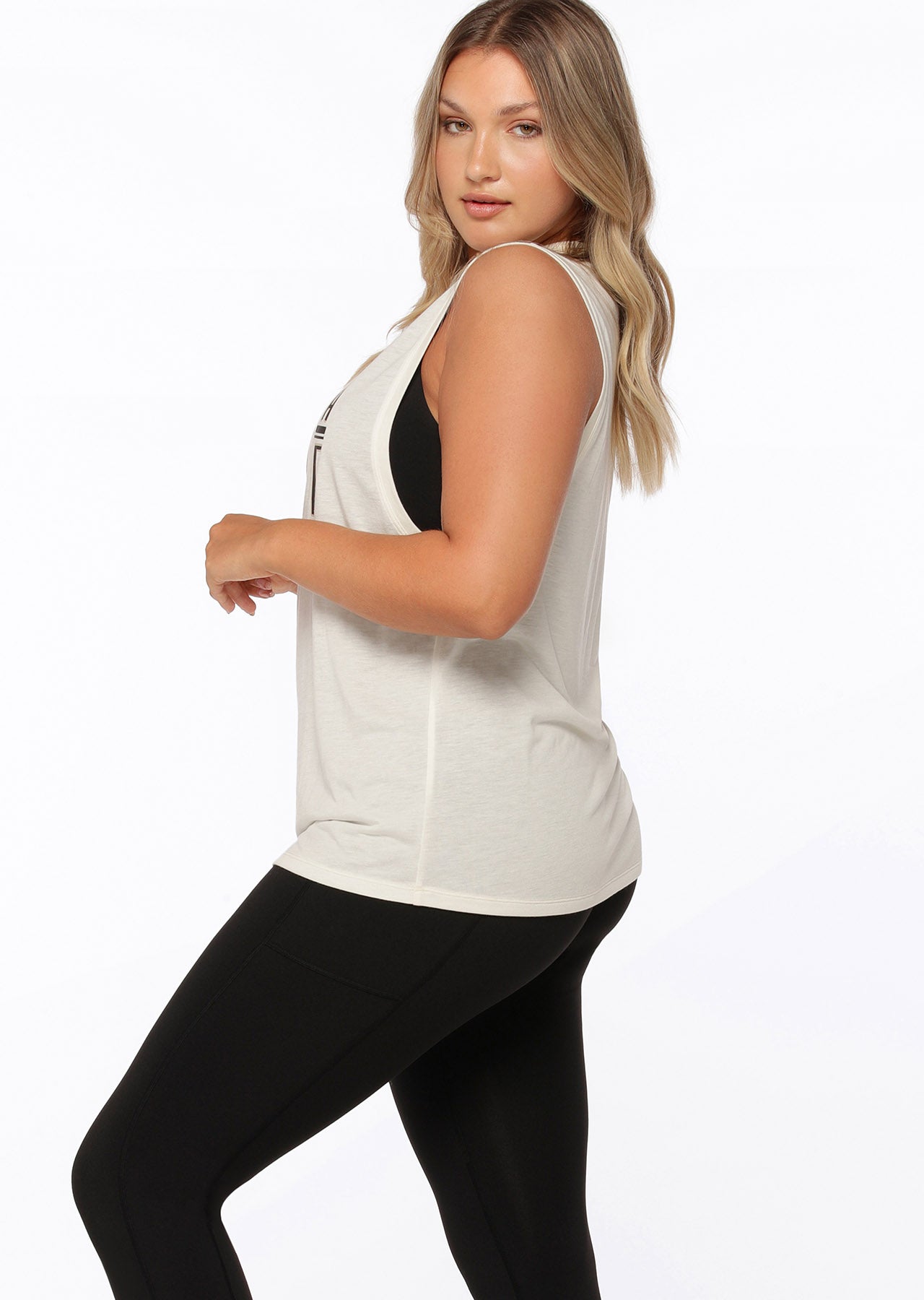 Lorna Jane No Limits Gym Tank - Cream