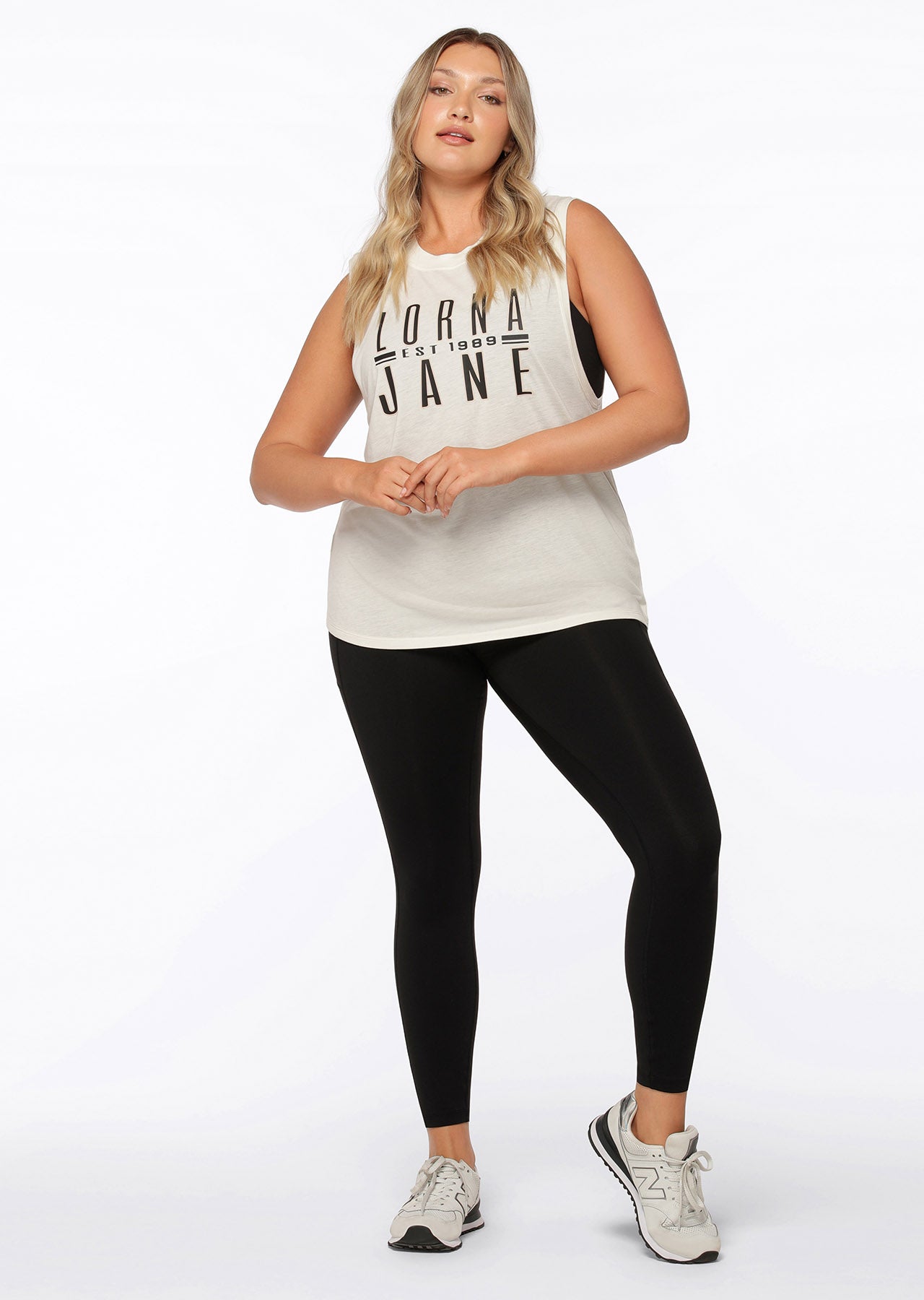 Lorna Jane No Limits Gym Tank - Cream