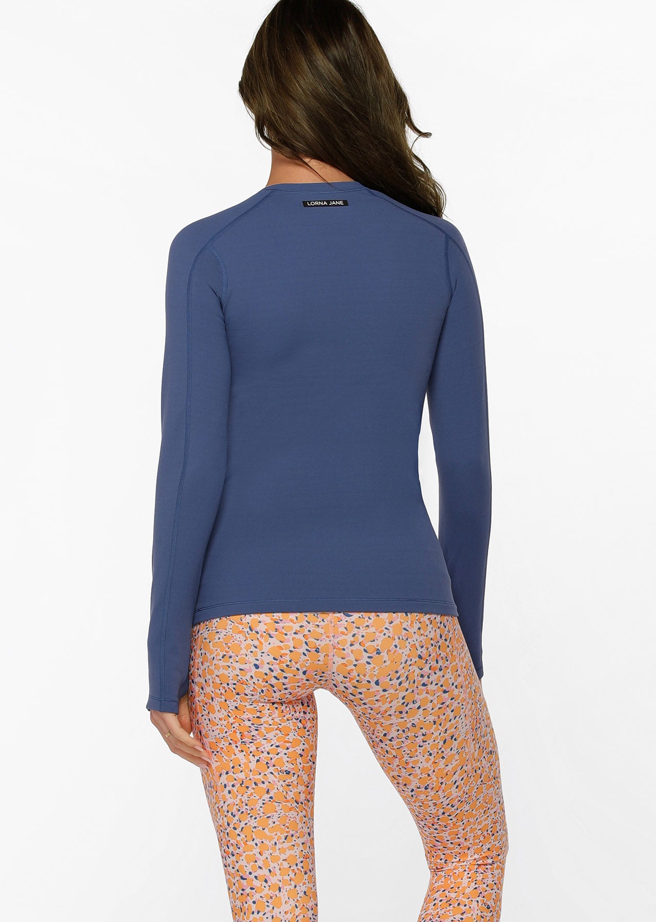 Lorna Jane Tech Thermal Long Sleeve Top - Indigo