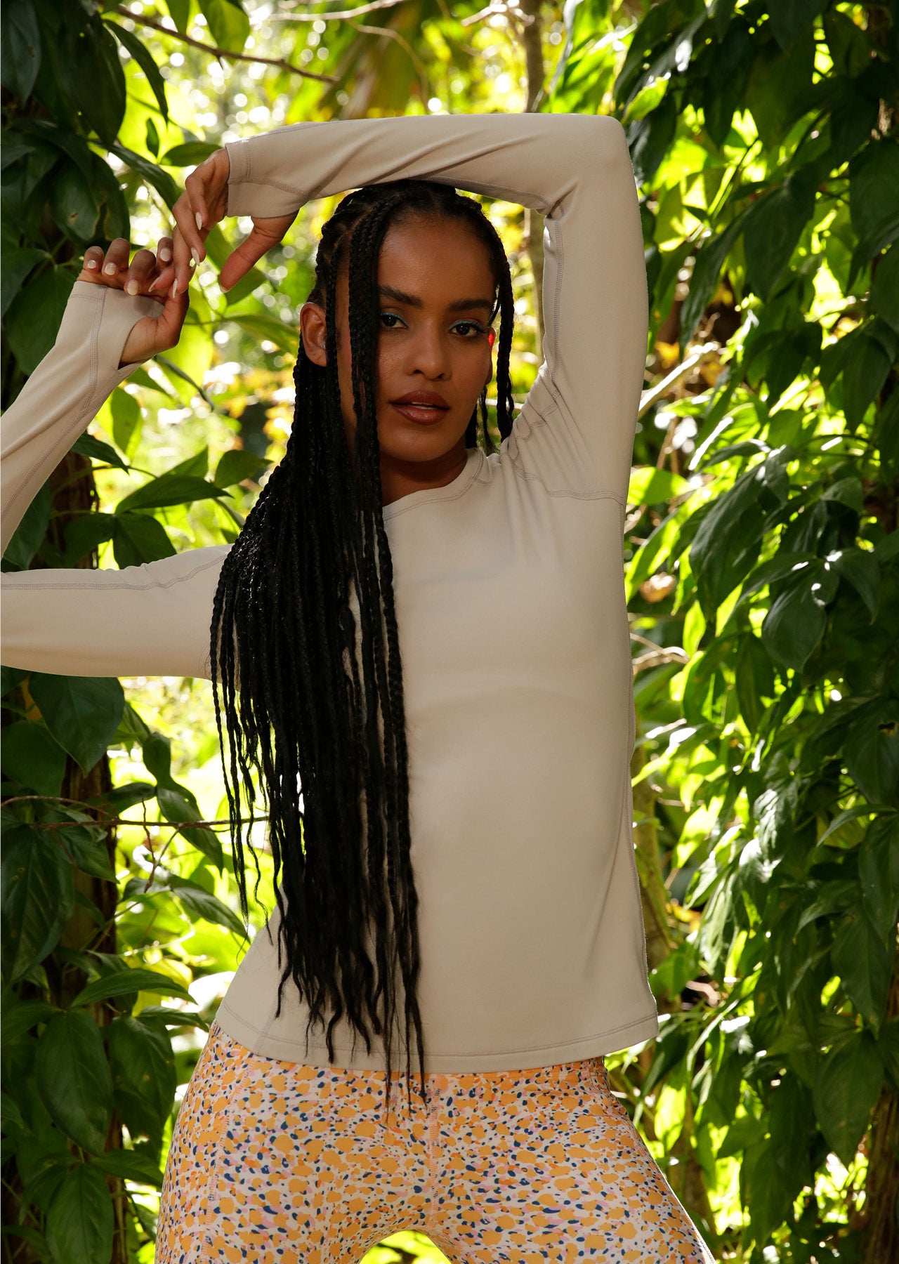 Lorna Jane Tech Thermal Long Sleeve Top - Off White