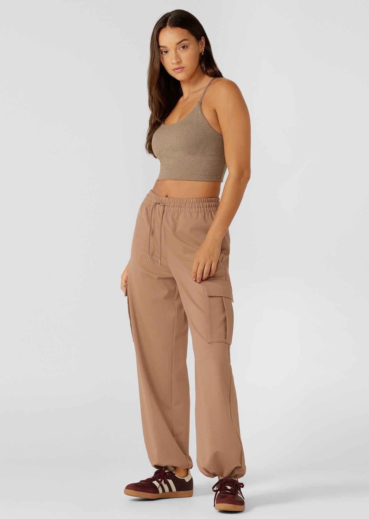 Lorna Jane Off Duty Cargo Pants - Walnut