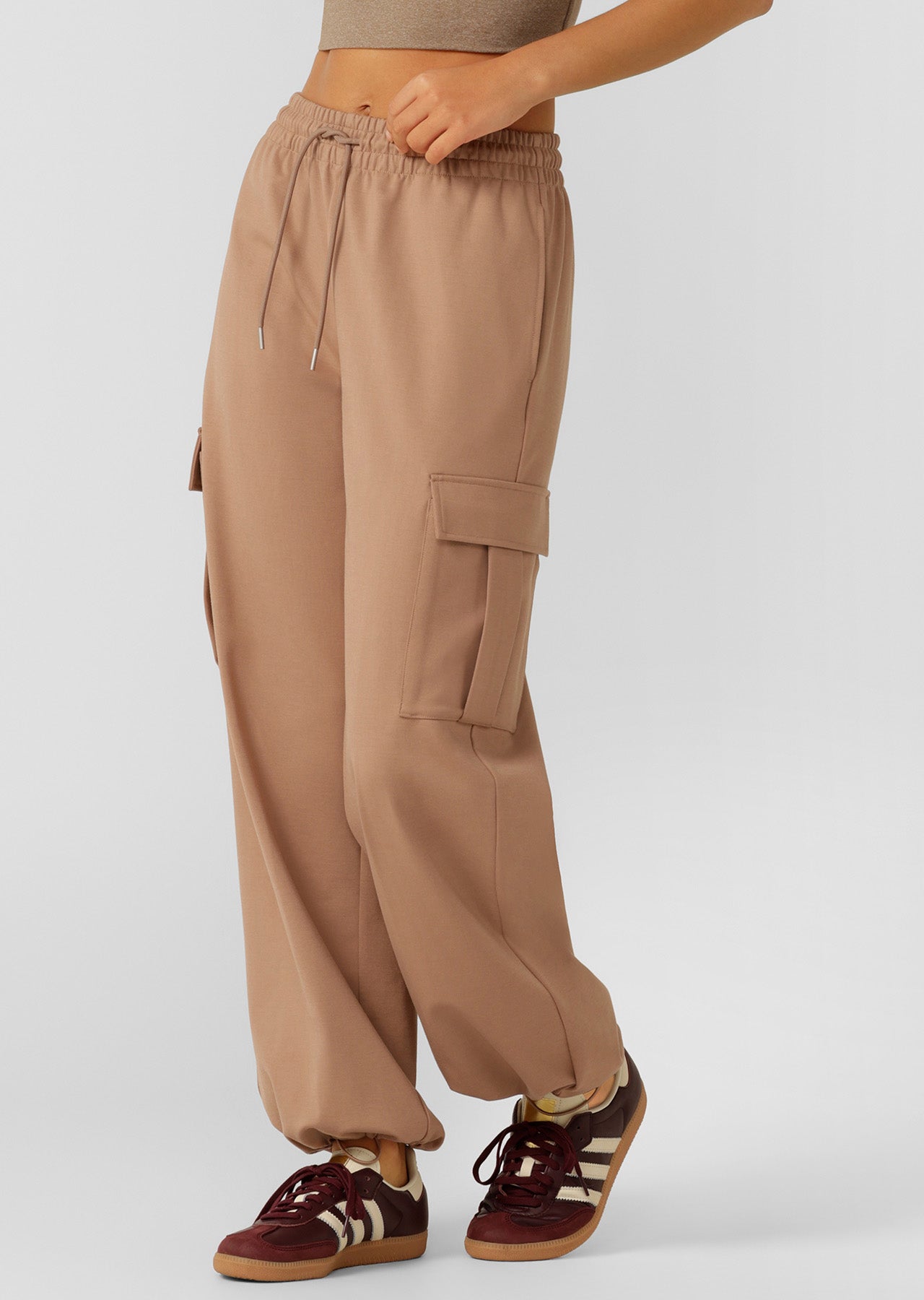 Lorna Jane Off Duty Cargo Pants - Walnut