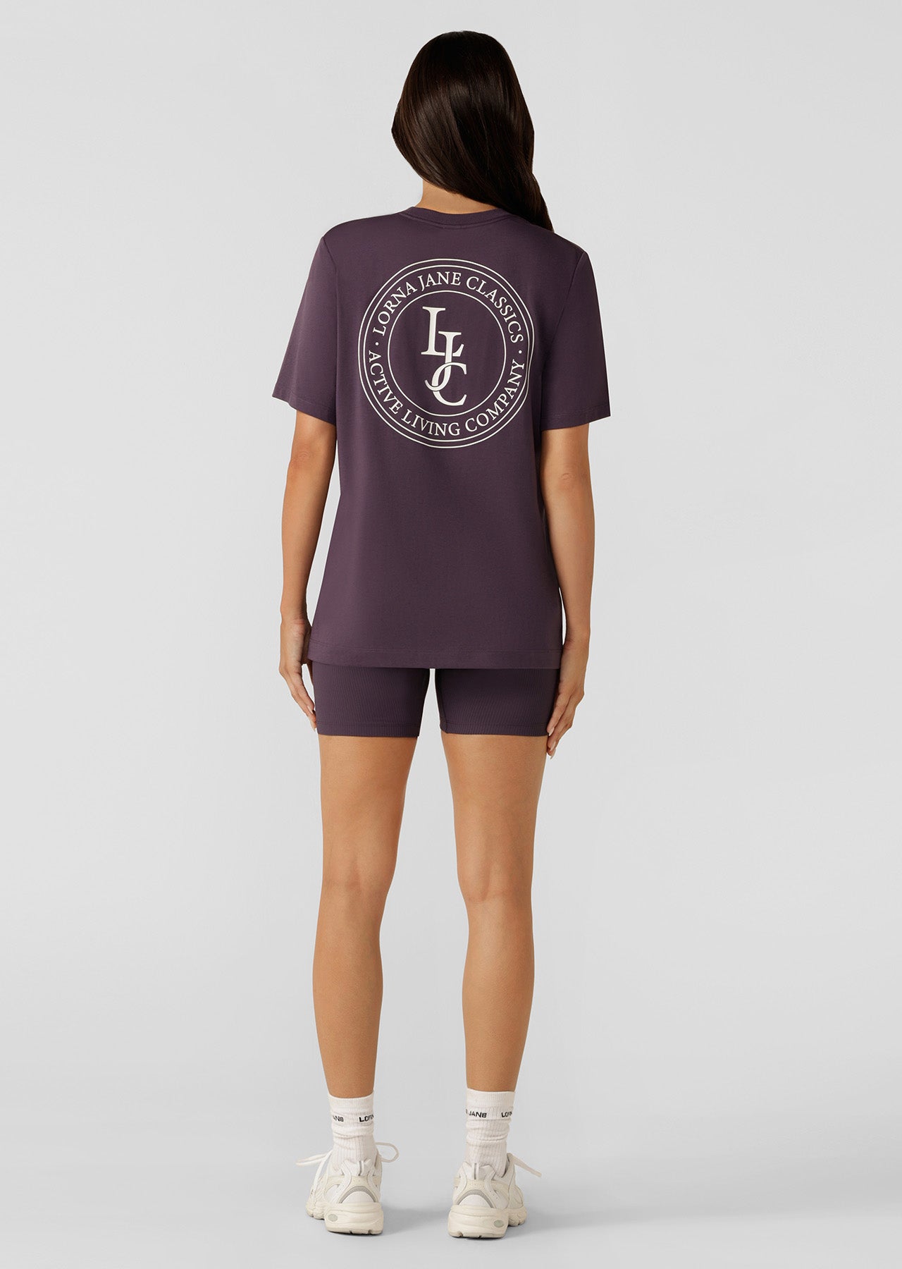 Lorna Jane Lj Classic Relaxed Tee - Midnight Plum