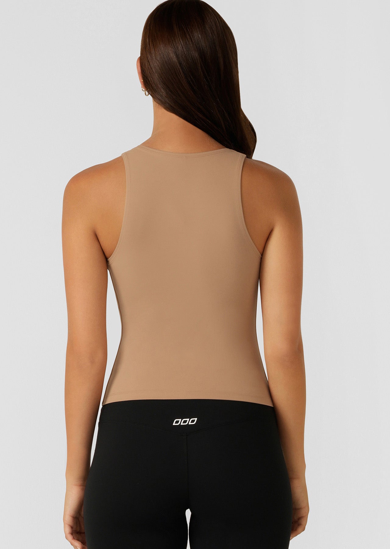 Lorna Jane Elevate Active Longline Recycled Tank - Walnut