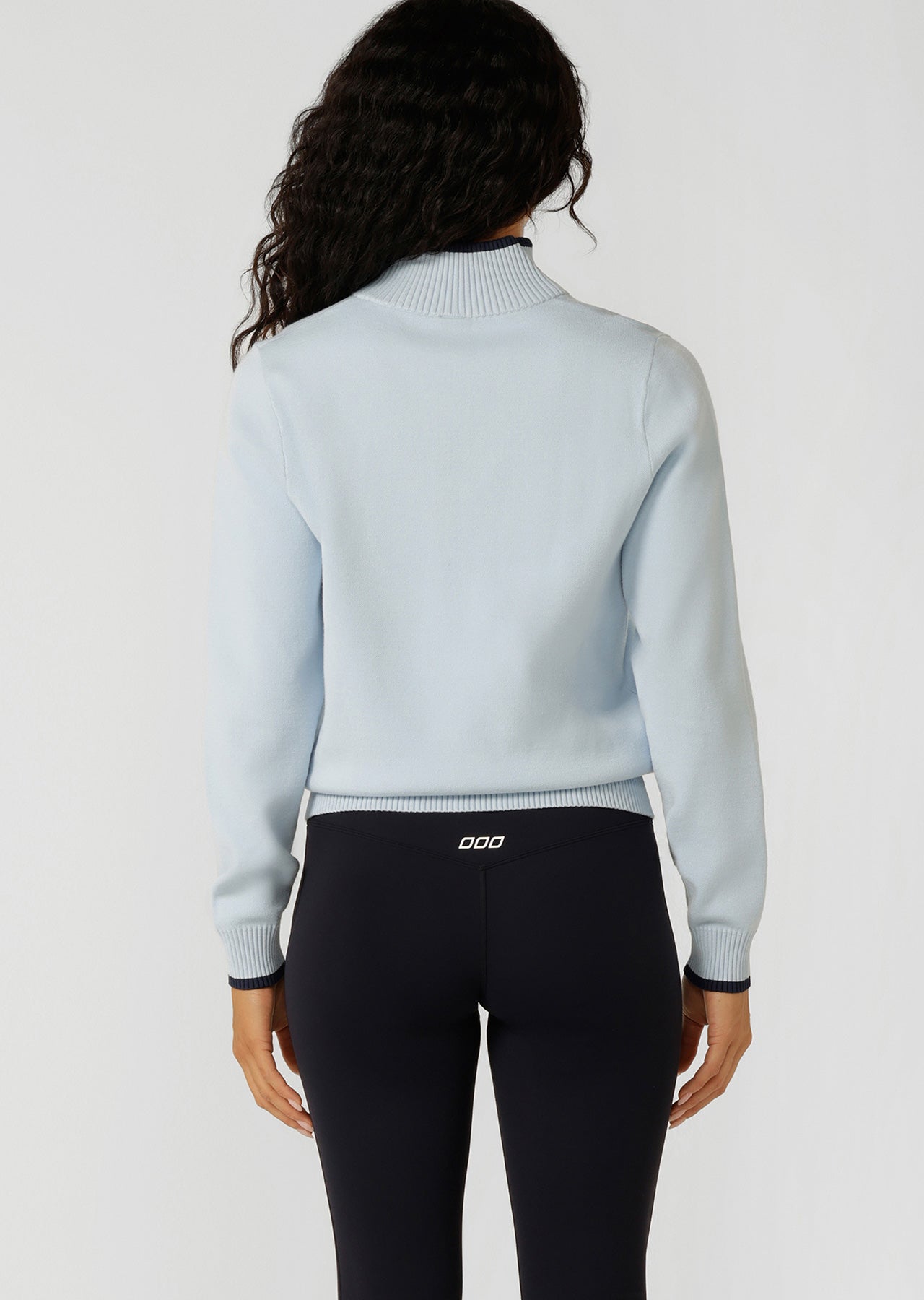 Lorna Jane Alpine Club 1/2 Zip Knit Jumper - Toulouse Blue